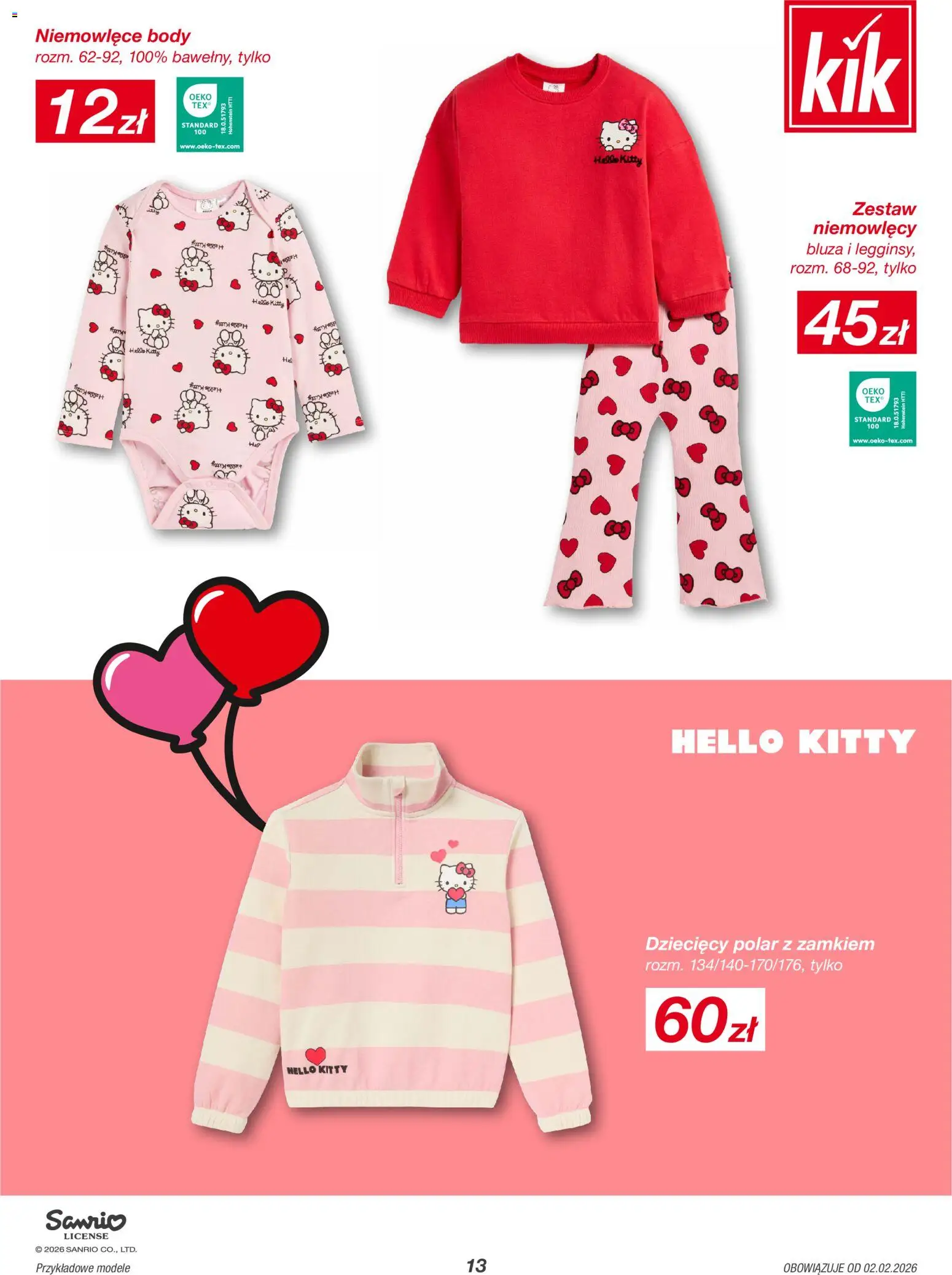 Kik Gazetka od 02.02.2026 | Strona: 13 | Produkty: Body