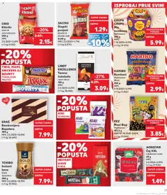 KRAŠ Bombonijera Bajadera, 300 g - Pregled kataloga iz trgovine Kaufland, vrijedi od 22.10.2025 | Stranica: 17 | Proizvodi: Nescafe, Čokolada, Bomboni, Kikiriki