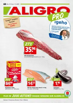 Aligro Aktionen Chavannes, Matran, Genève, Sion ab 27.10.2025 gültig