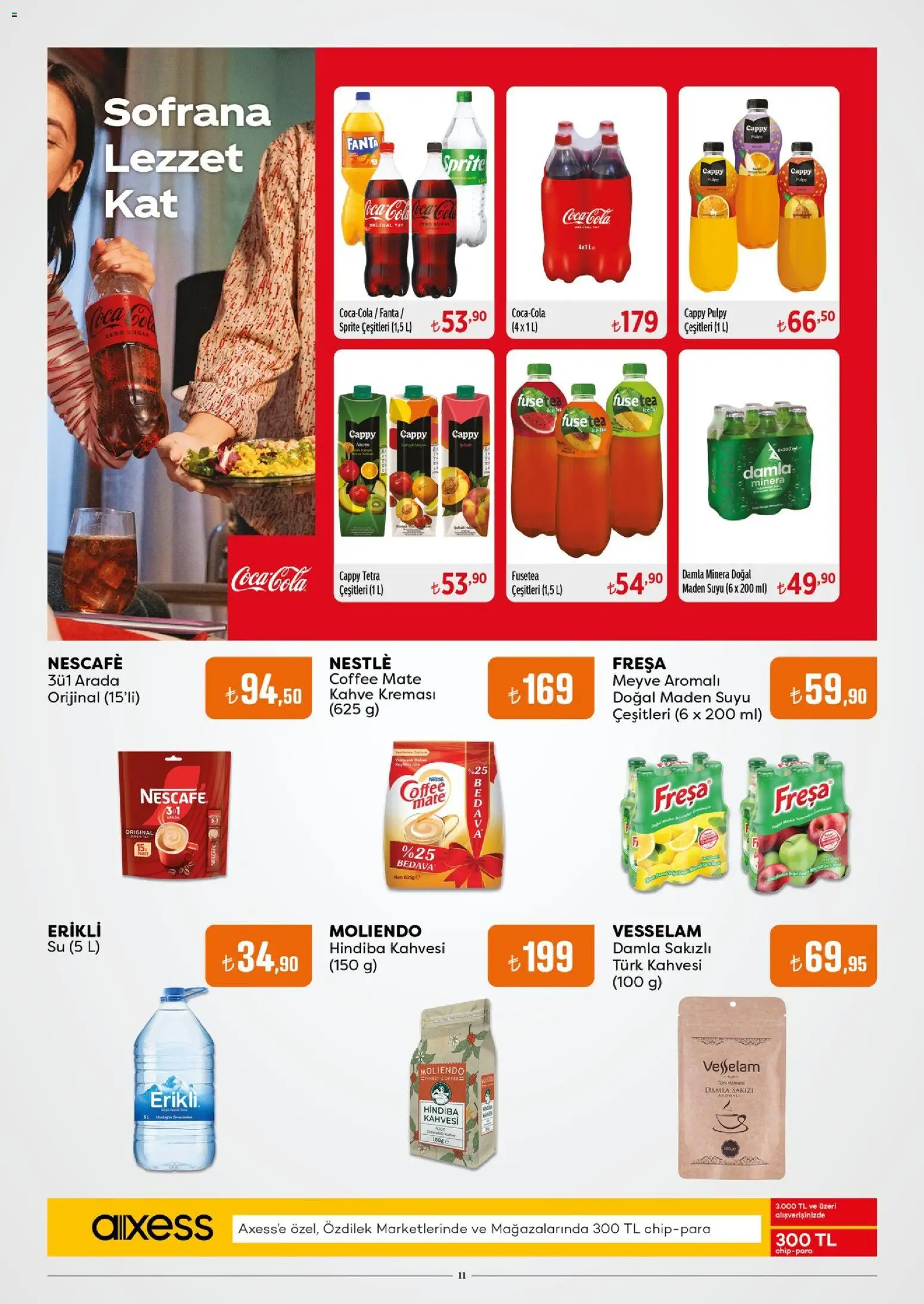 Özdilek Katalog - 03.12.2025 tarihinden itibaren geçerlidir | Sayfa: 11 | Ürünler: Fuse tea, Su, Maden suyu, Fanta