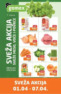 Gomex katalog Sveža akcija - pregled Gomex kataloga - važi od 01.04.2026