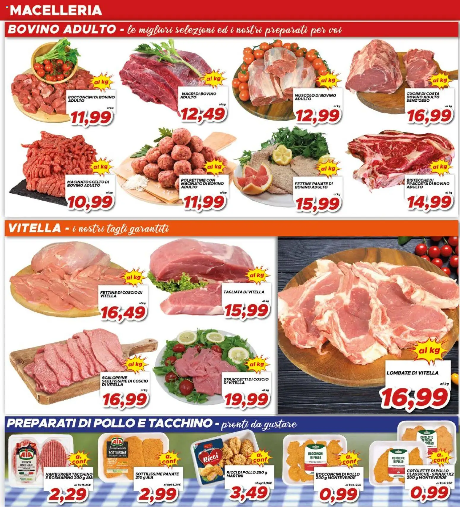 Volantino Ma Supermercati del 17.04.2026 | Pagina: 10 | Prodotti: Speck, Tacchino, Spinaci, Hamburger