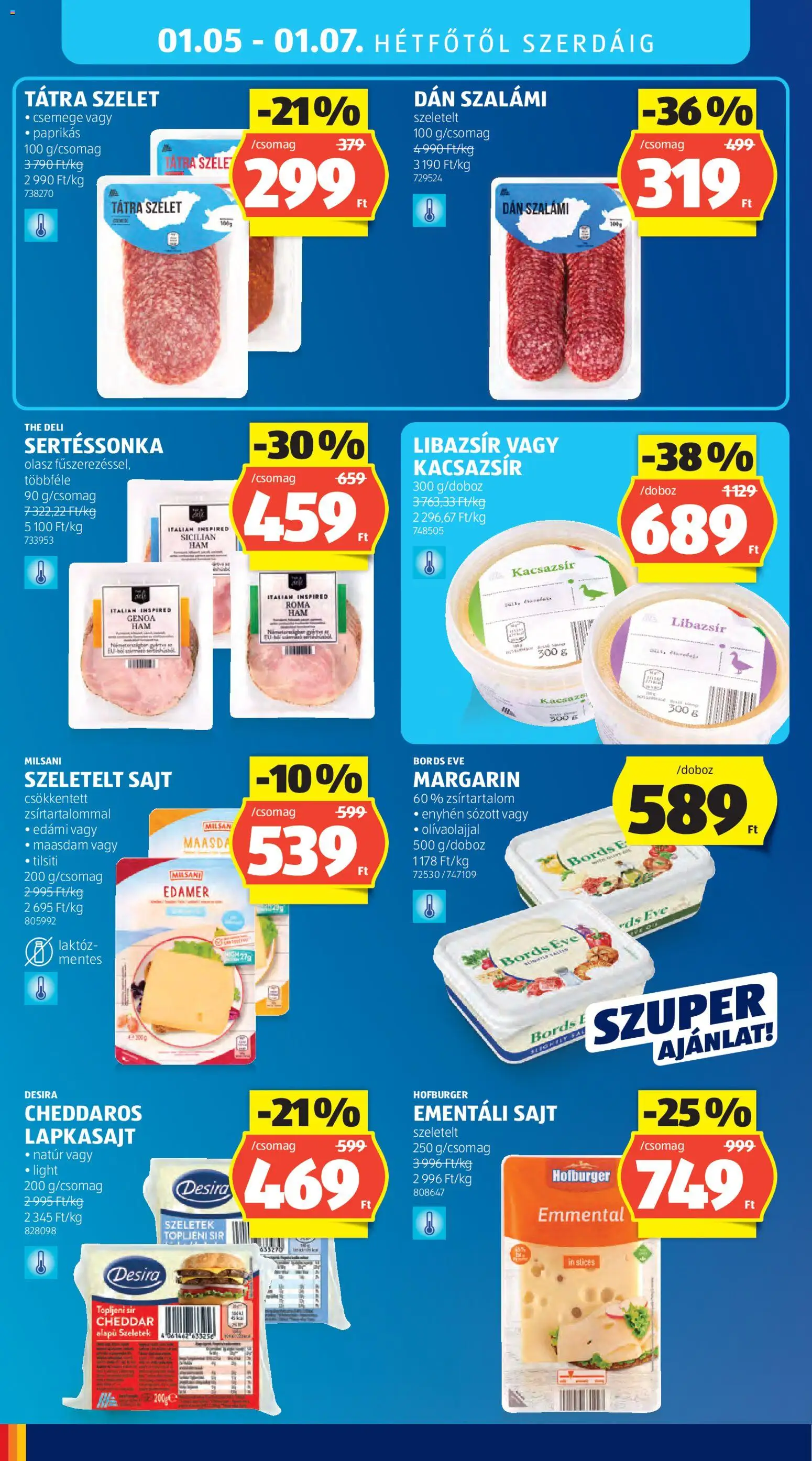 Aldi akciós ujság - amely érvényes a következő dátumtól: 02.01.2026 | Oldal: 28 | Termékek: Libazsír, Sajt, Cheddar, Szeletelt sajt