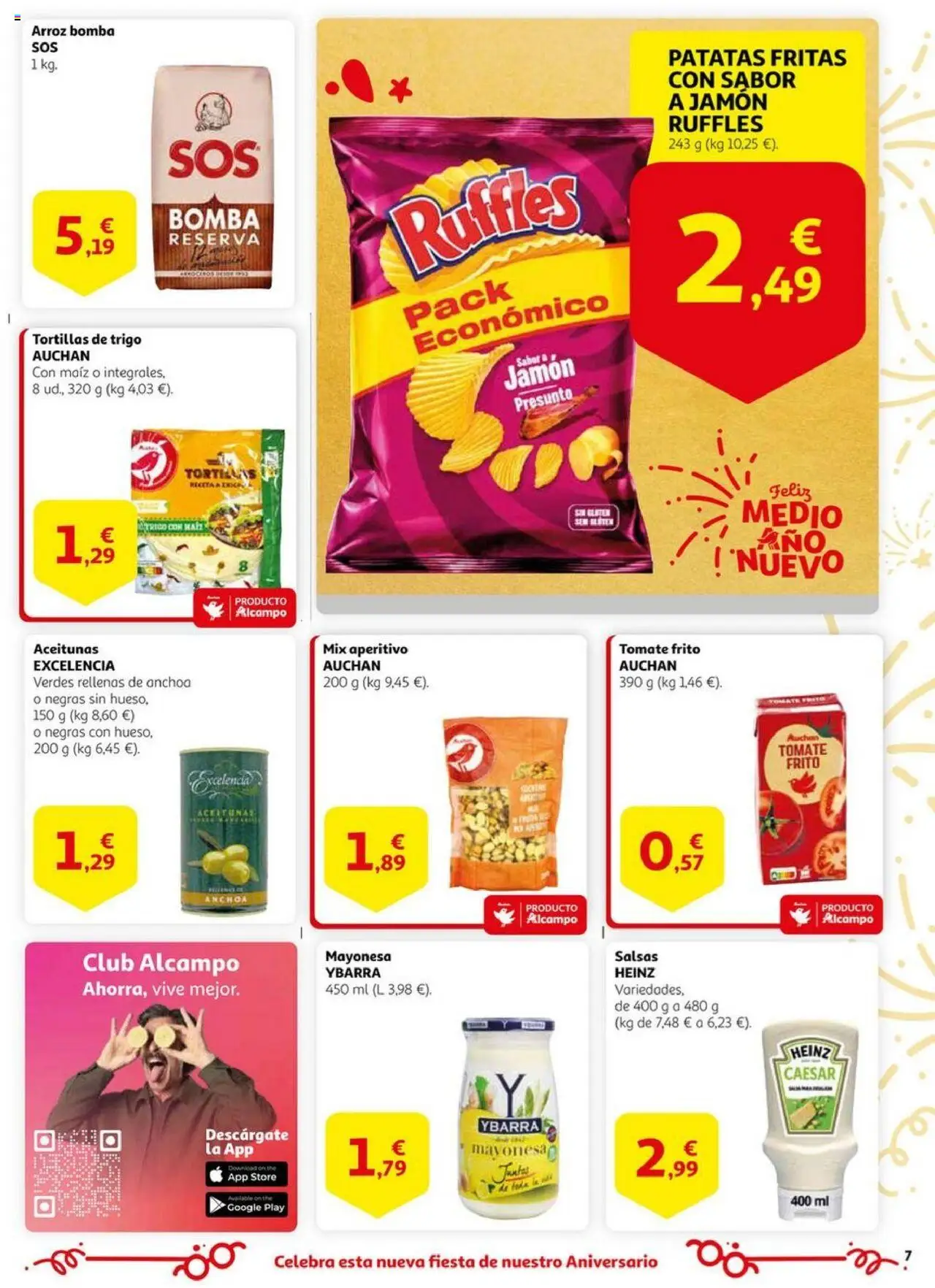 Alcampo - HG Nacional  │ válido desde el 17.06.2025 | Página: 7 | Productos: Jamón, Arroz, Οθόνη προβολής, Anchoa