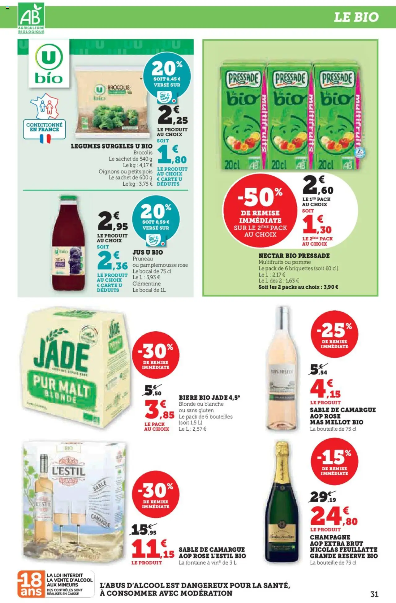  | Page: 31 | Produits: Pamplemousse, Pois, Jus, Oignons