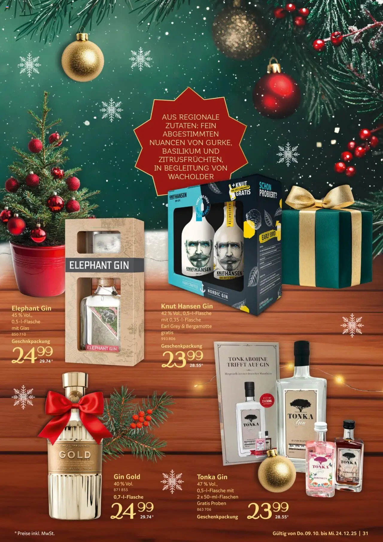 Selgros Präsente – gültig ab 09.10.2025 | Seite: 31 | Produkte: Gin