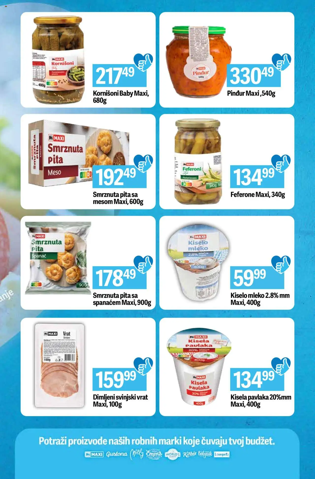 Maxi katalog - važi od 03.10.2025 | Strana: 3 | Proizvode: Kiselo mleko, Svinjski vrat, Feferoni, Pavlaka