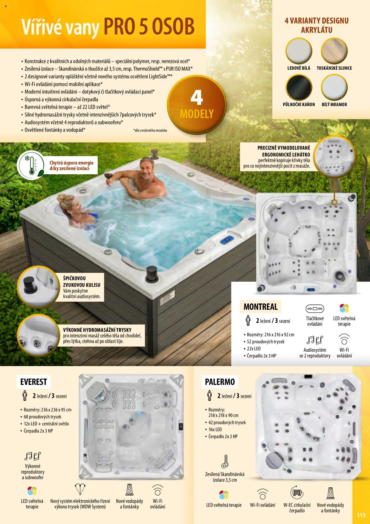 Mountfield katalog od 02.04.2026 | Strana: 113 | Produkty: Lehátko, Modely, Čerpadlo, LED