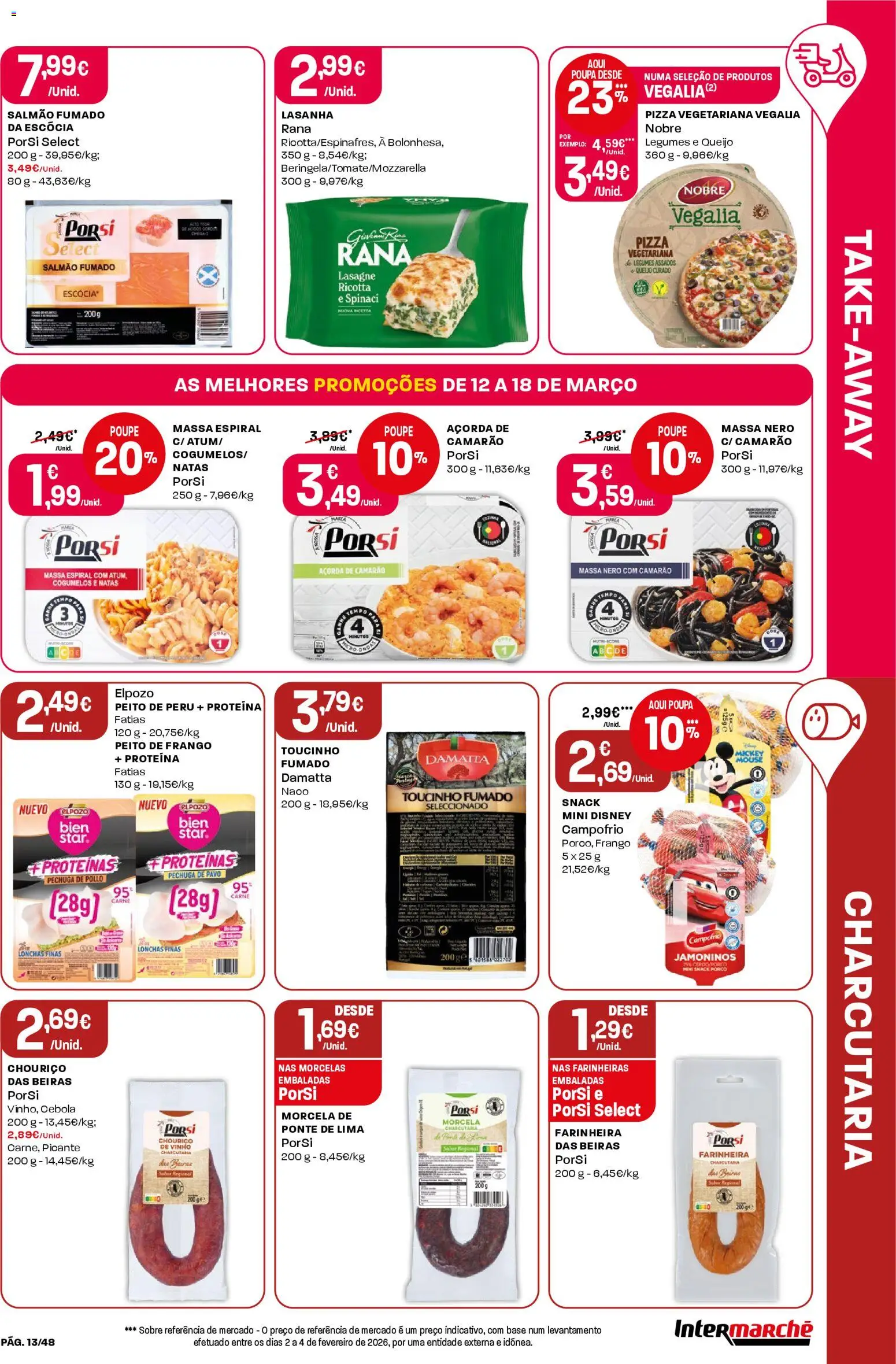 Intermarché folheto │ válido de 12.03.2026 | Página: 13 | Produtos: Mouse, Peito de peru, Queijo, Chouriço