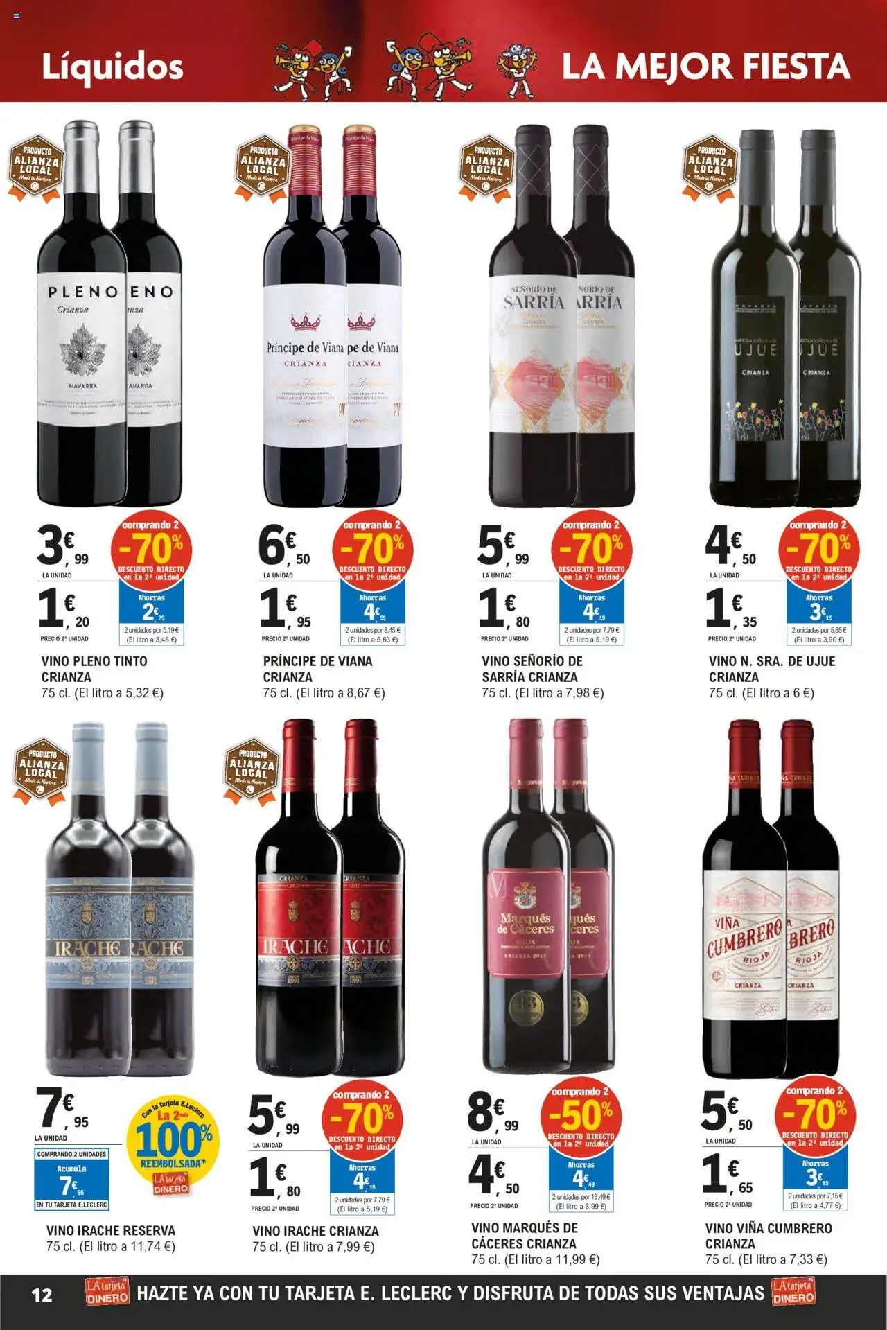 E.Leclerc - Descubre la Calidad y Frescura  │ válido desde el 18.06.2025 | Página: 12 | Productos: Vino