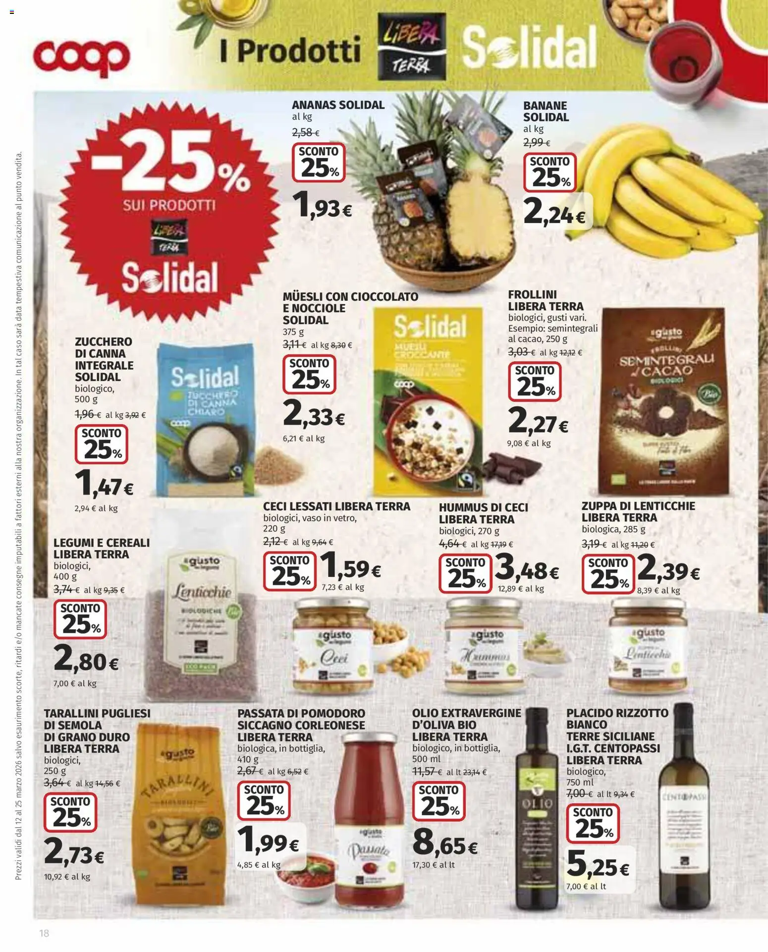 Volantino COOP del 12.03.2026 | Pagina: 18 | Prodotti: Cioccolato, Cereali, Nocciole, Hummus