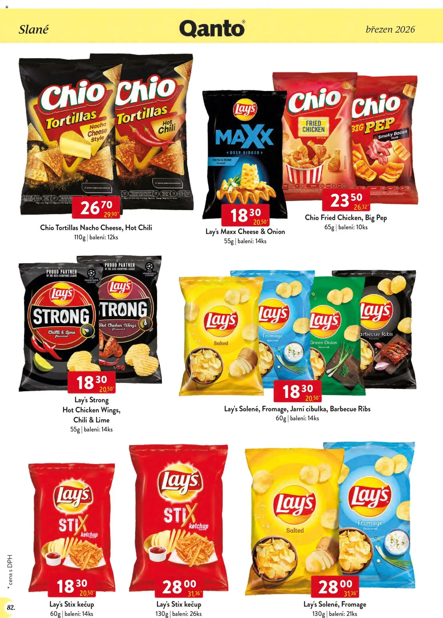 Astur & Qanto leták - Velkoobchod 03/2026 od 01.03.2026 | Strana: 82 | Produkty: Kečup, Lay's