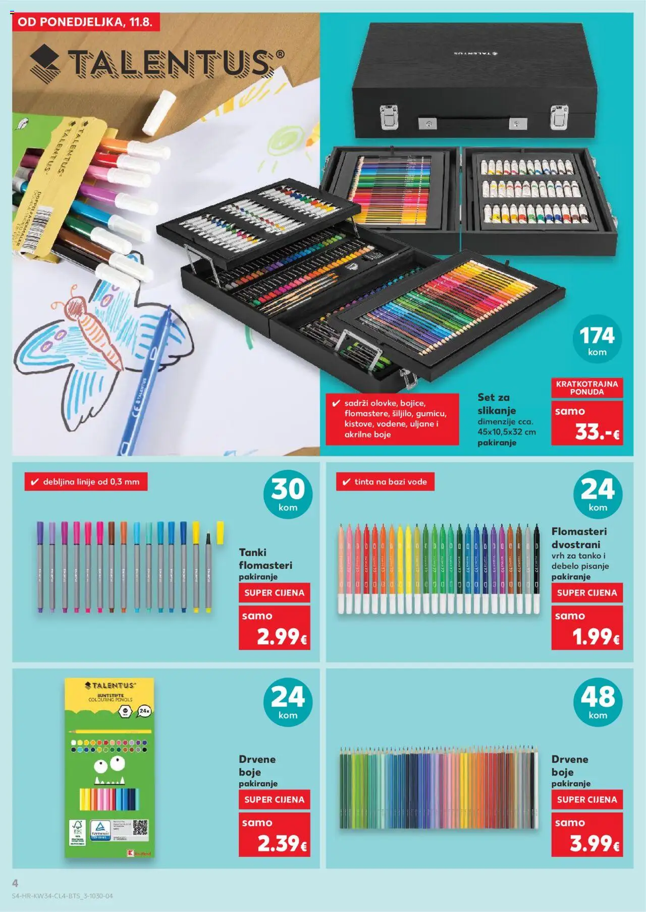 Kaufland katalog | vrijedi od 20.08.2025 | Stranica: 4 | Proizvodi: Flomasteri