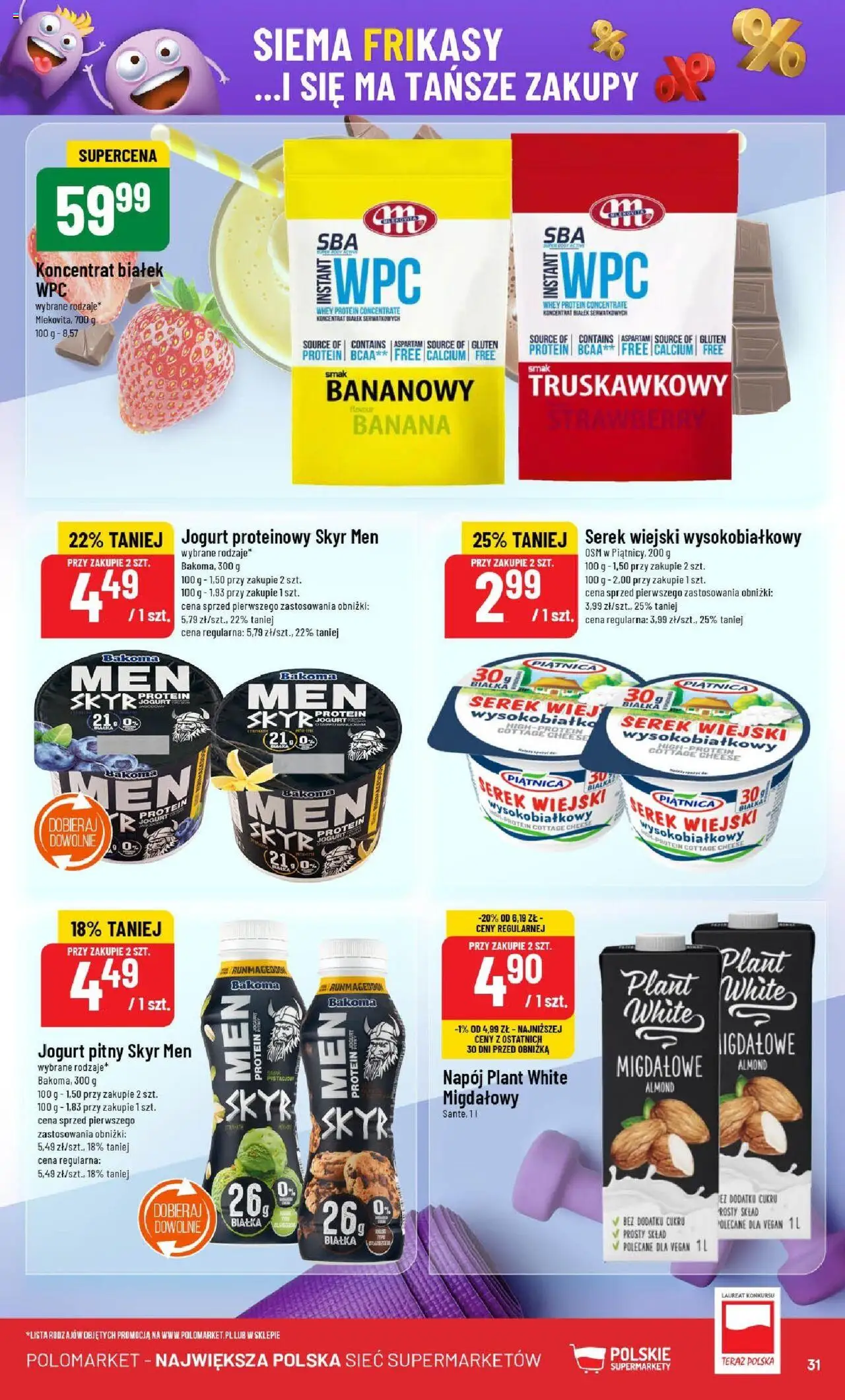 POLOmarket Gazetka od 16.07.2025 | Strona: 31 | Produkty: Serek wiejski, Ser, Jogurt, Skyr