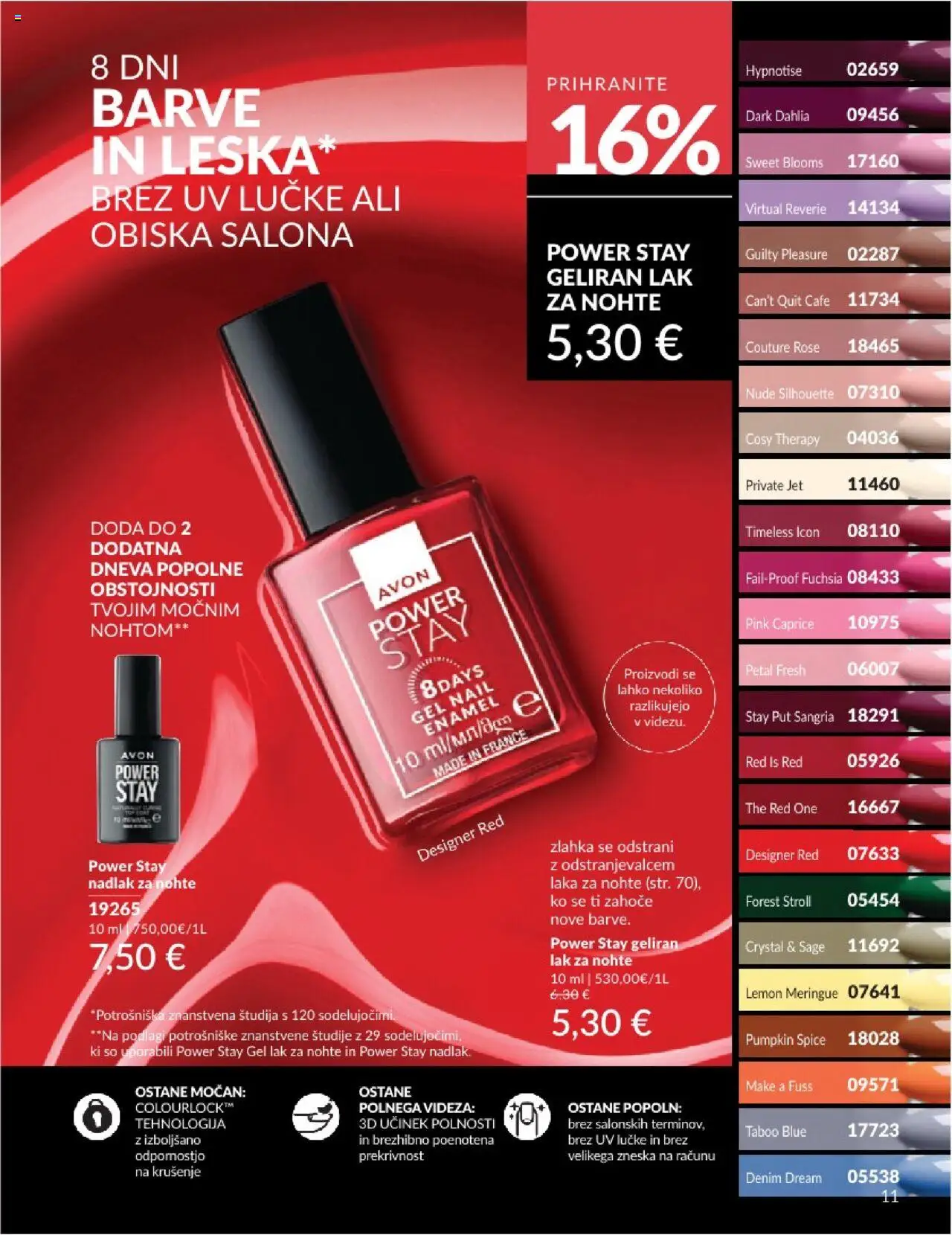 Avon katalog │ velja od 31.07.2025 | Stran: 11 | Izdelki: Lak za nohte, Lak