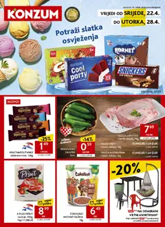 Konzum HR akciós újság - amely érvényes a következő dátumtól: 22.04.2026