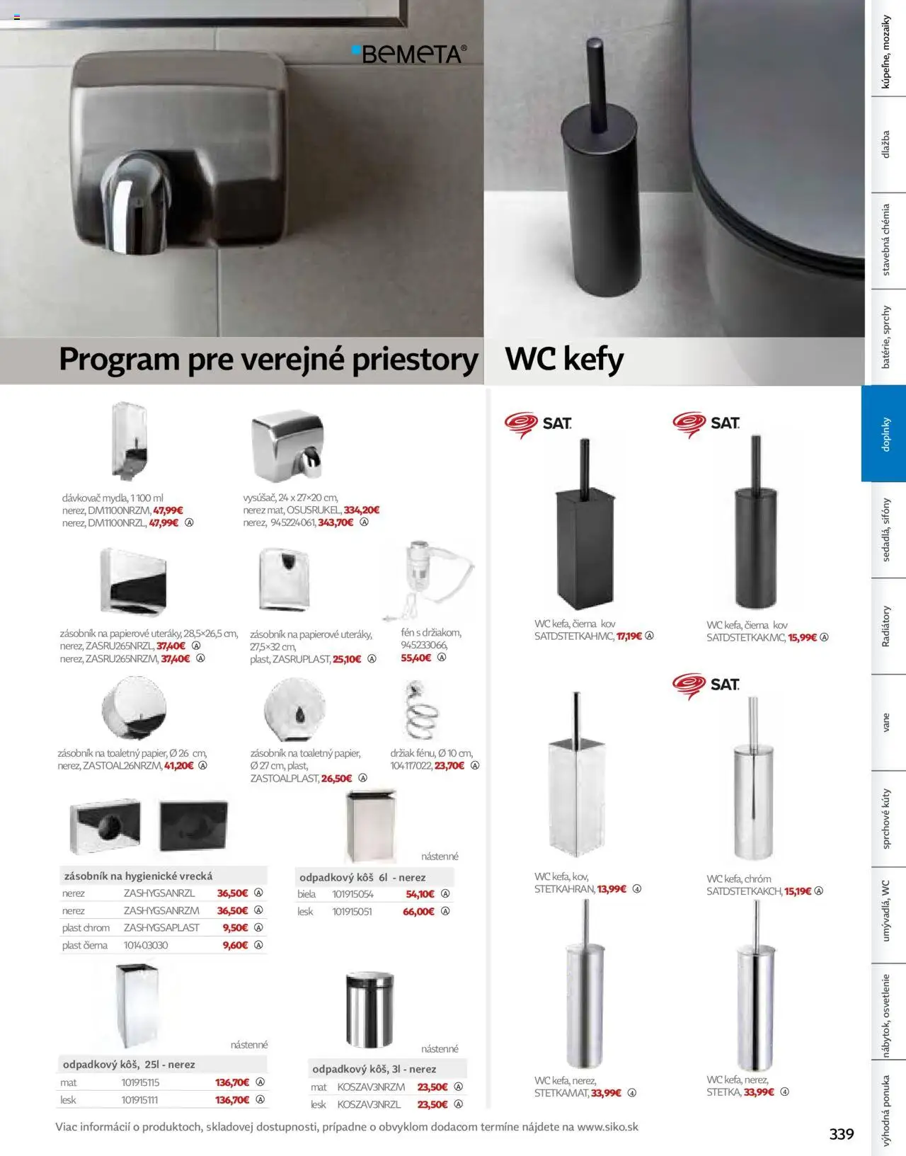 Nové Siko akcie – leták je platný od 01.08.2024 | Strana: 445 | Produkty: Osvetlenie, Dlažba, Radiátory, Wc