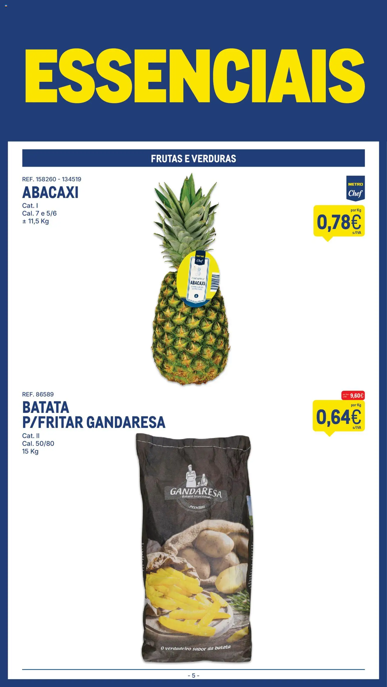 Makro folheto │ válido de 16.12.2025 | Página: 5 | Produtos: Batata, Abacaxi