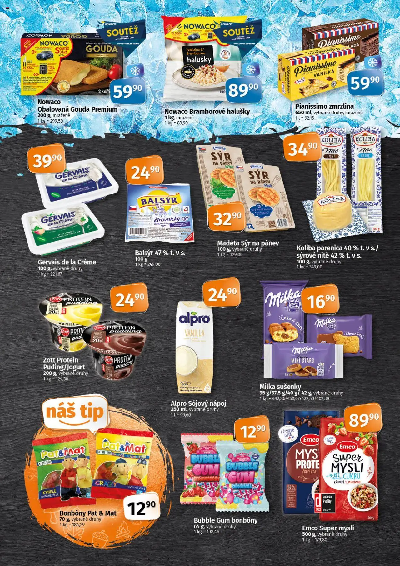 Coop leták - Tip Extra od 01.10.2025 | Strana: 3 | Produkty: Sýr, Test, Čokoláda, Sušenky