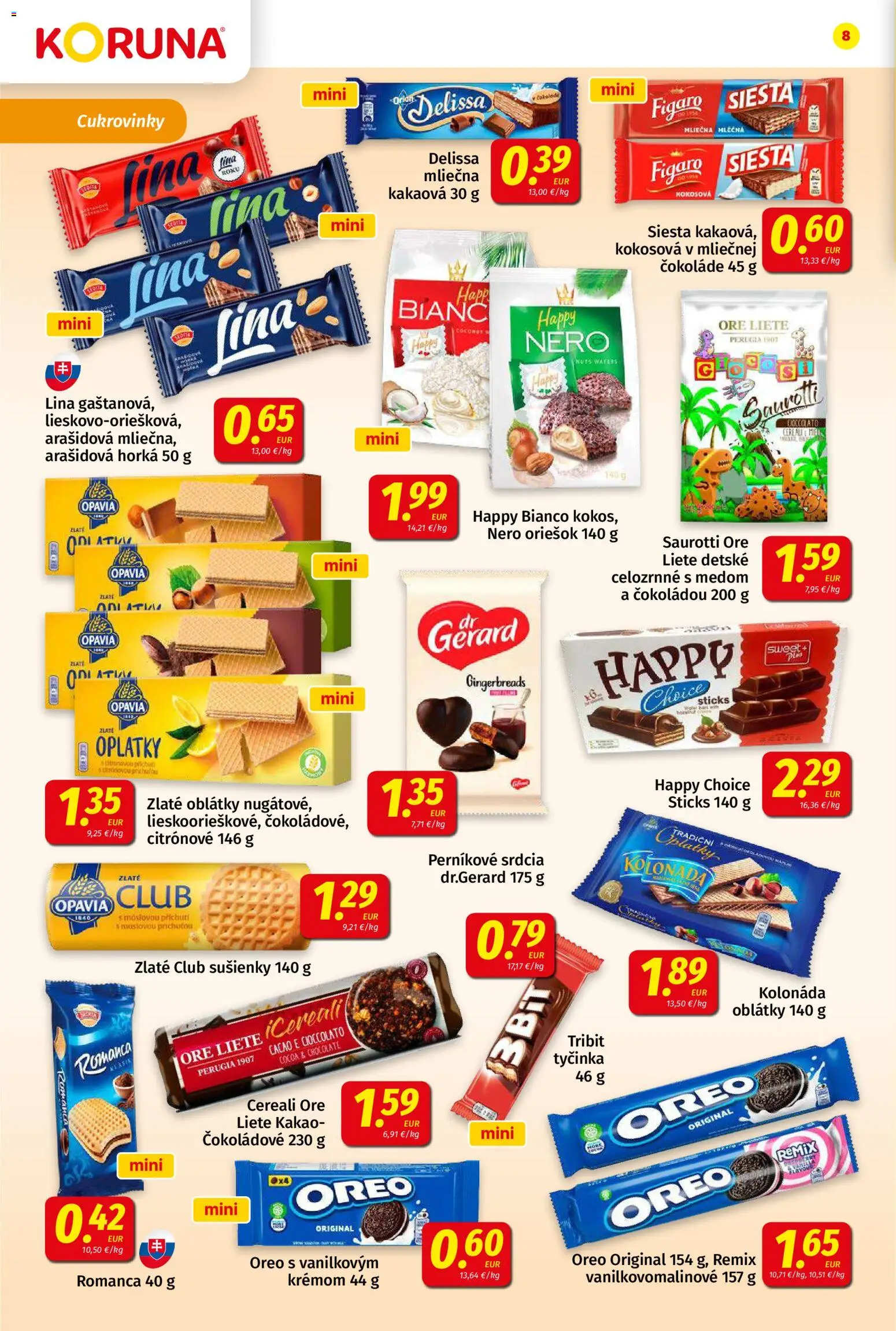 Nové Koruna akcie – leták je platný od 10.04.2026 | Strana: 8 | Produkty: Kakao