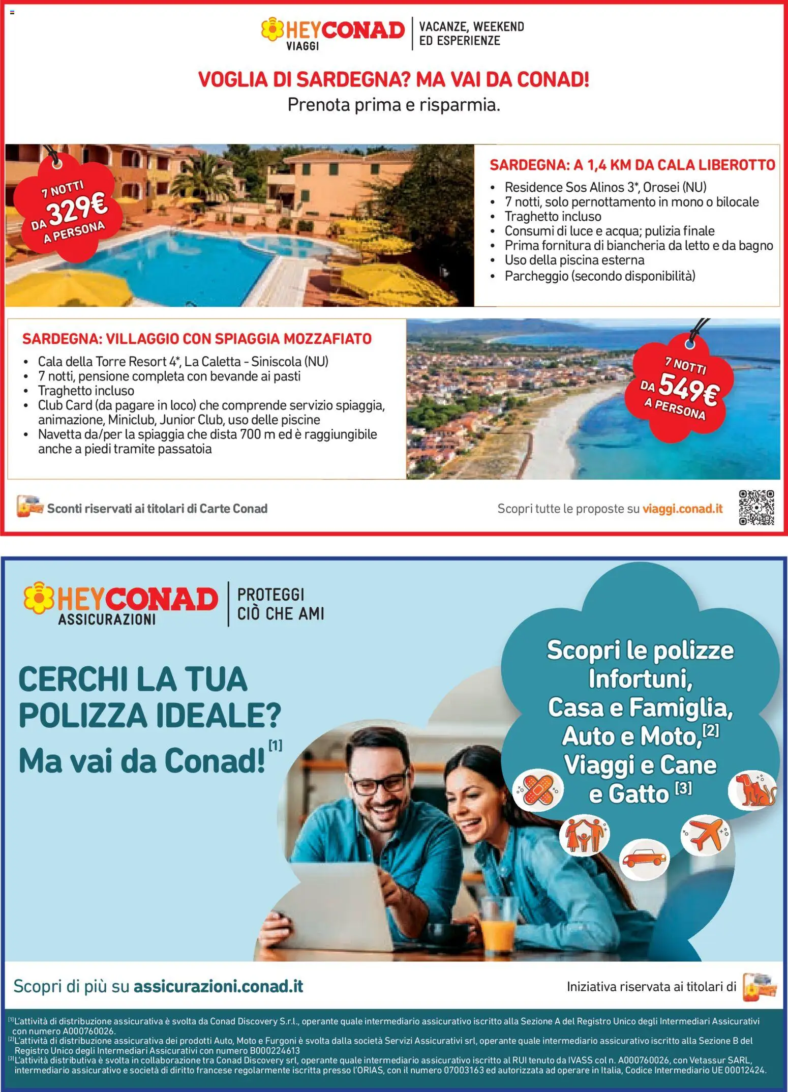 Volantino Conad del 08.04.2026 | Pagina: 21 | Prodotti: Piscina, Letto, Biancheria da letto, Bagno