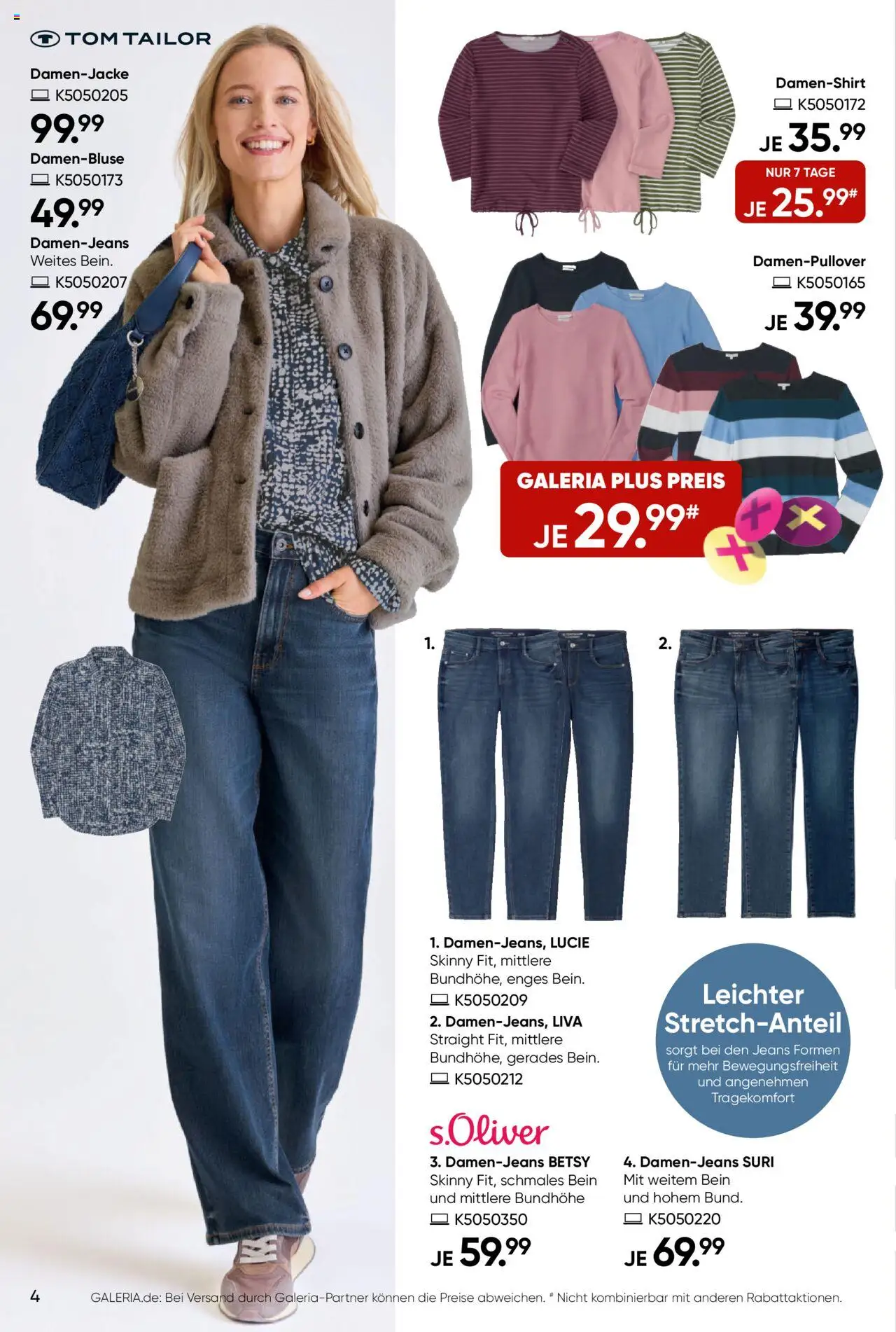 Galeria Karstadt Kaufhof Prospekt 	 – gültig ab 10.09.2025 | Seite: 4 | Produkte: Jeans