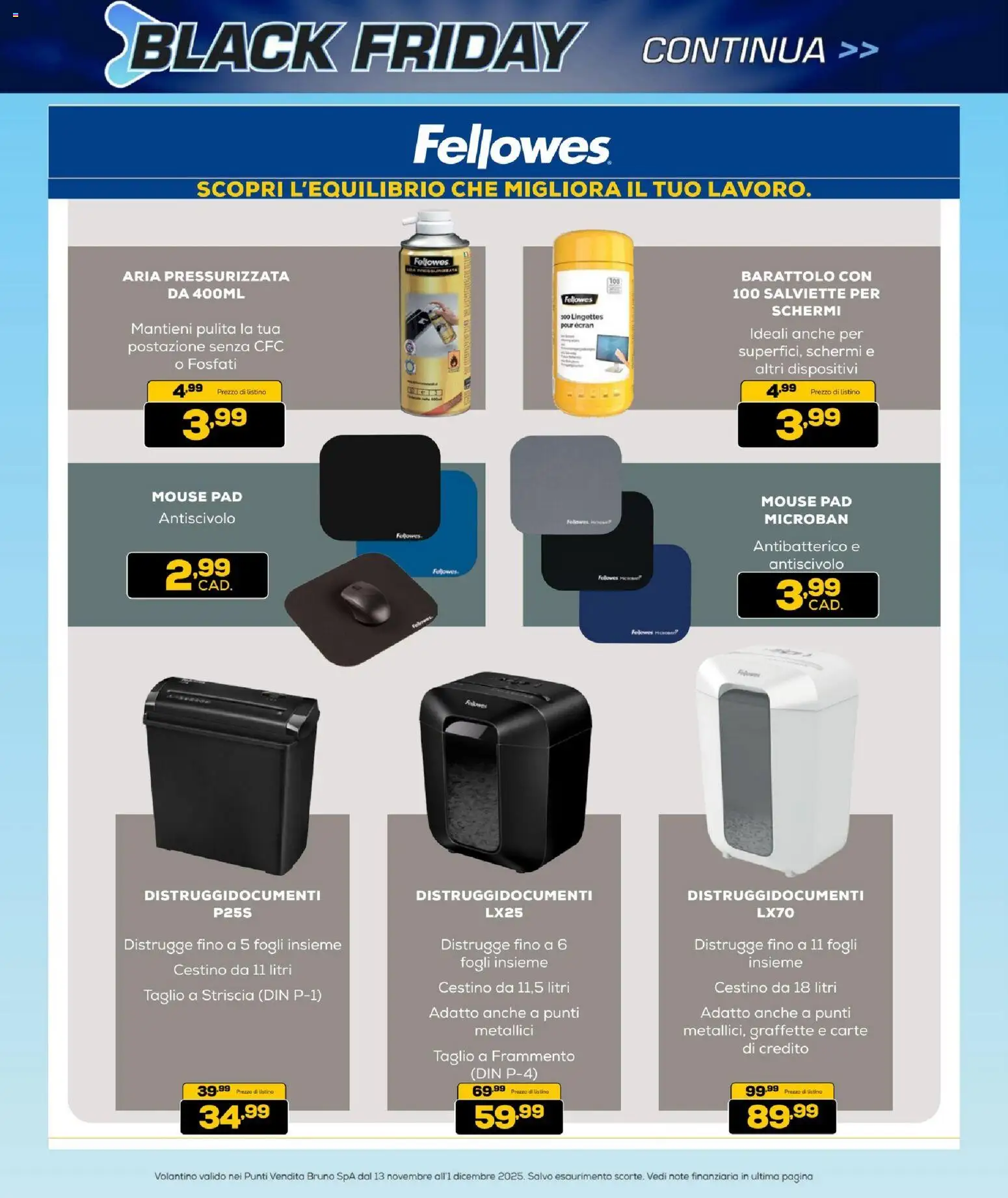 Volantino BRUNO del 13.11.2025 | Pagina: 40 | Prodotti: Mouse, Cestino