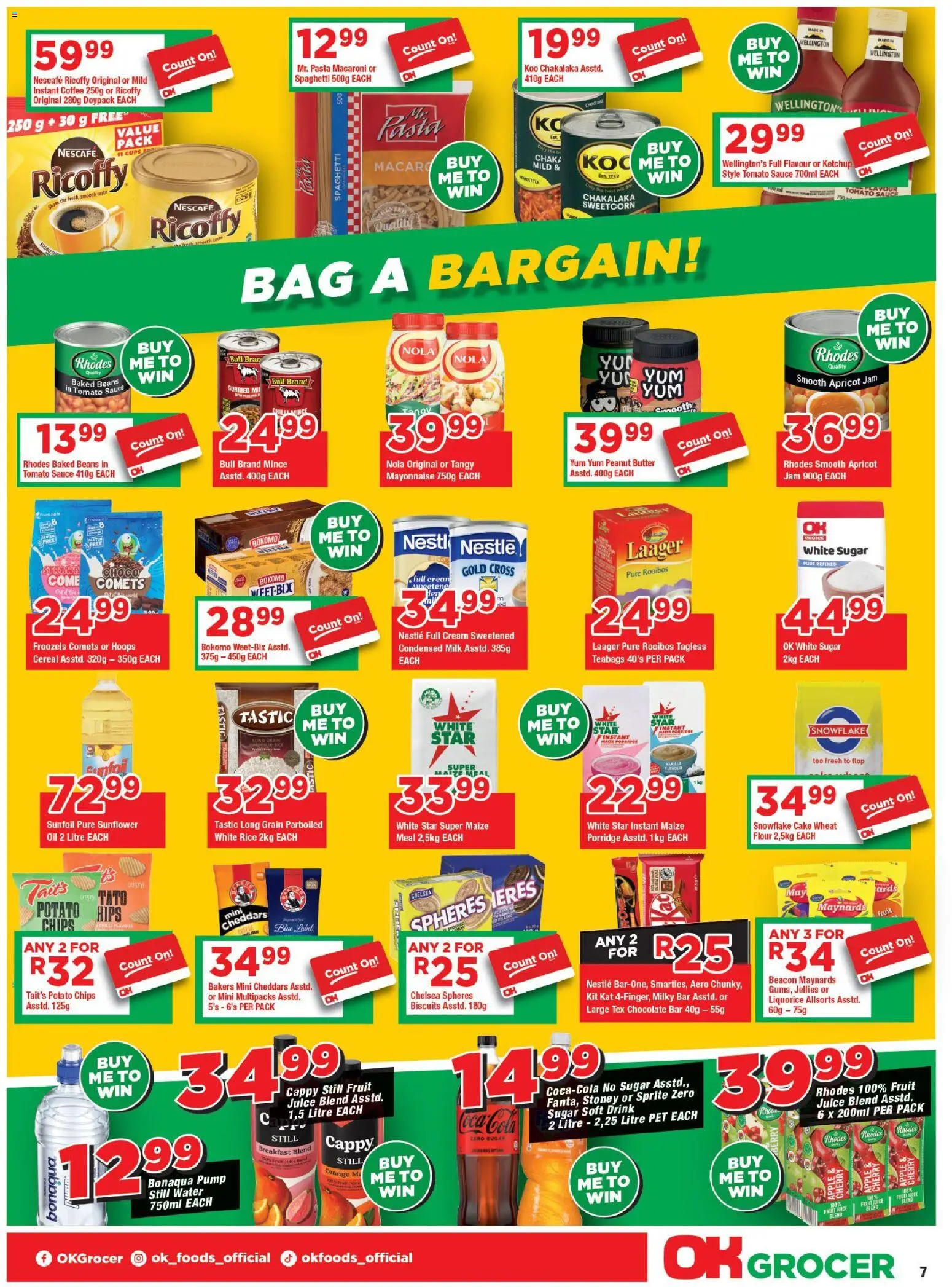 New OK Foods catalogue – valid from 05.01.2026 | Page: 7 | Products: Stoney, Fruit, Sauce, Sugar