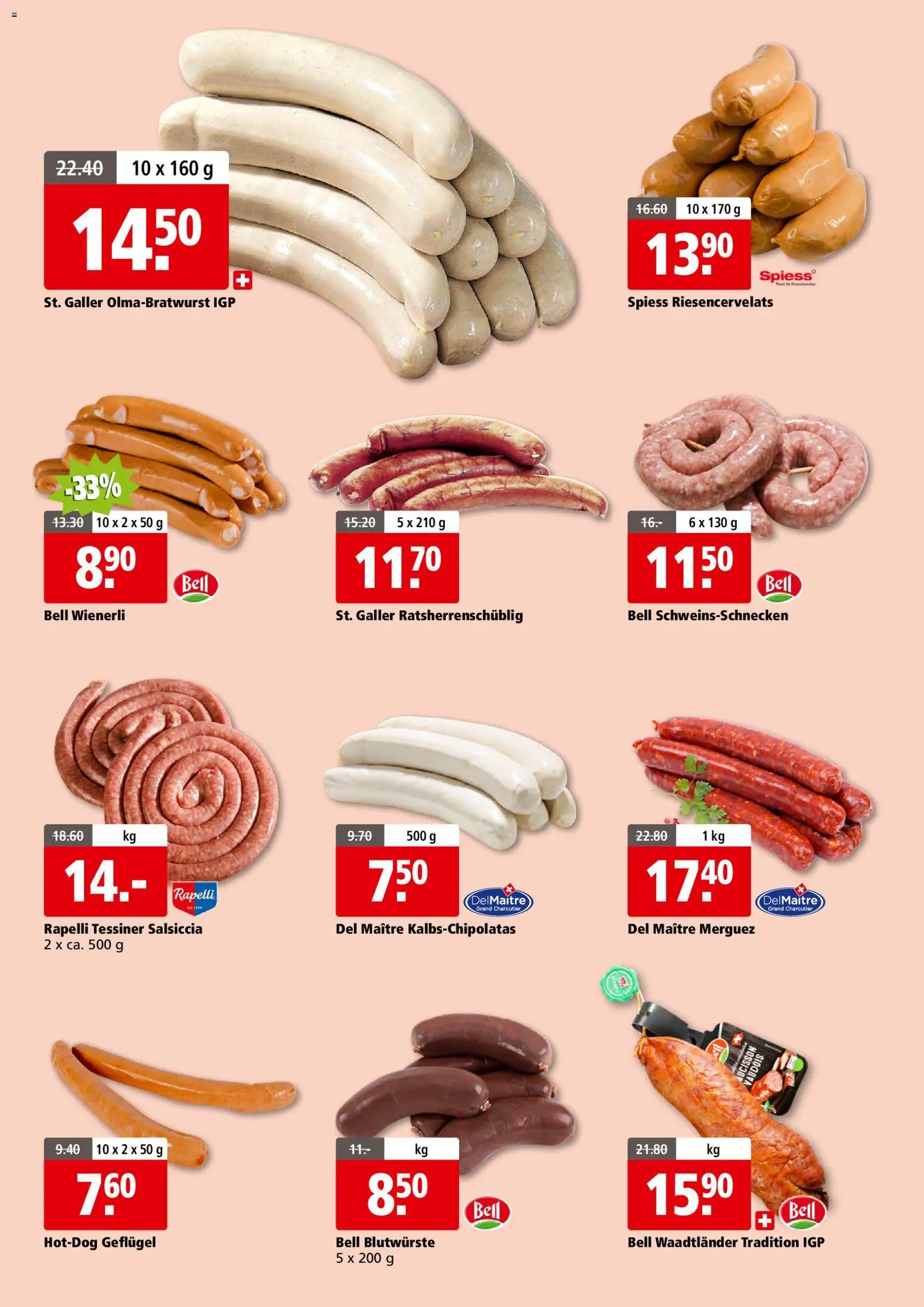 Aligro Aktionen Fleischfestival Schlieren, Gossau SG, Frauenfeld, Rapperswil-Jona, Sargans, Bern, Brüttisellen, Pratteln, Emmen, Spreitenbach – gültig ab 23.02.2026 | Seite: 6