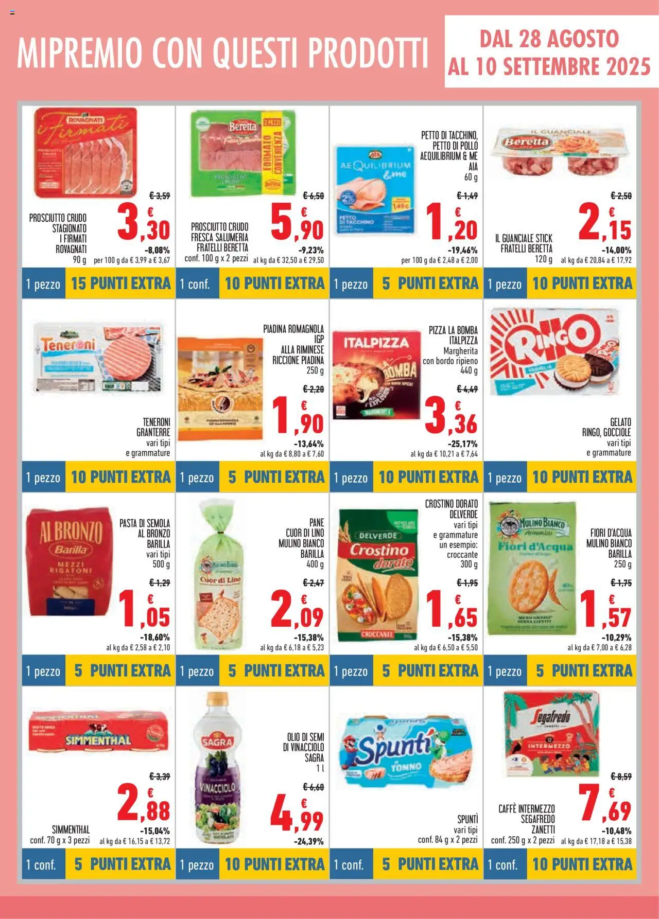 Volantino Conad del 14.08.2025 | Pagina: 9 | Prodotti: Prosciutto Crudo, Gelato, Prosciutto, Pasta