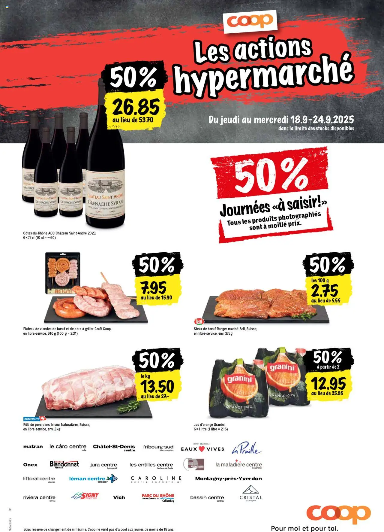 Coop - Les actions de la semaine – gültig ab 18.09.2025 | Seite: 21 | Produkte: Jura, Flager, Griller