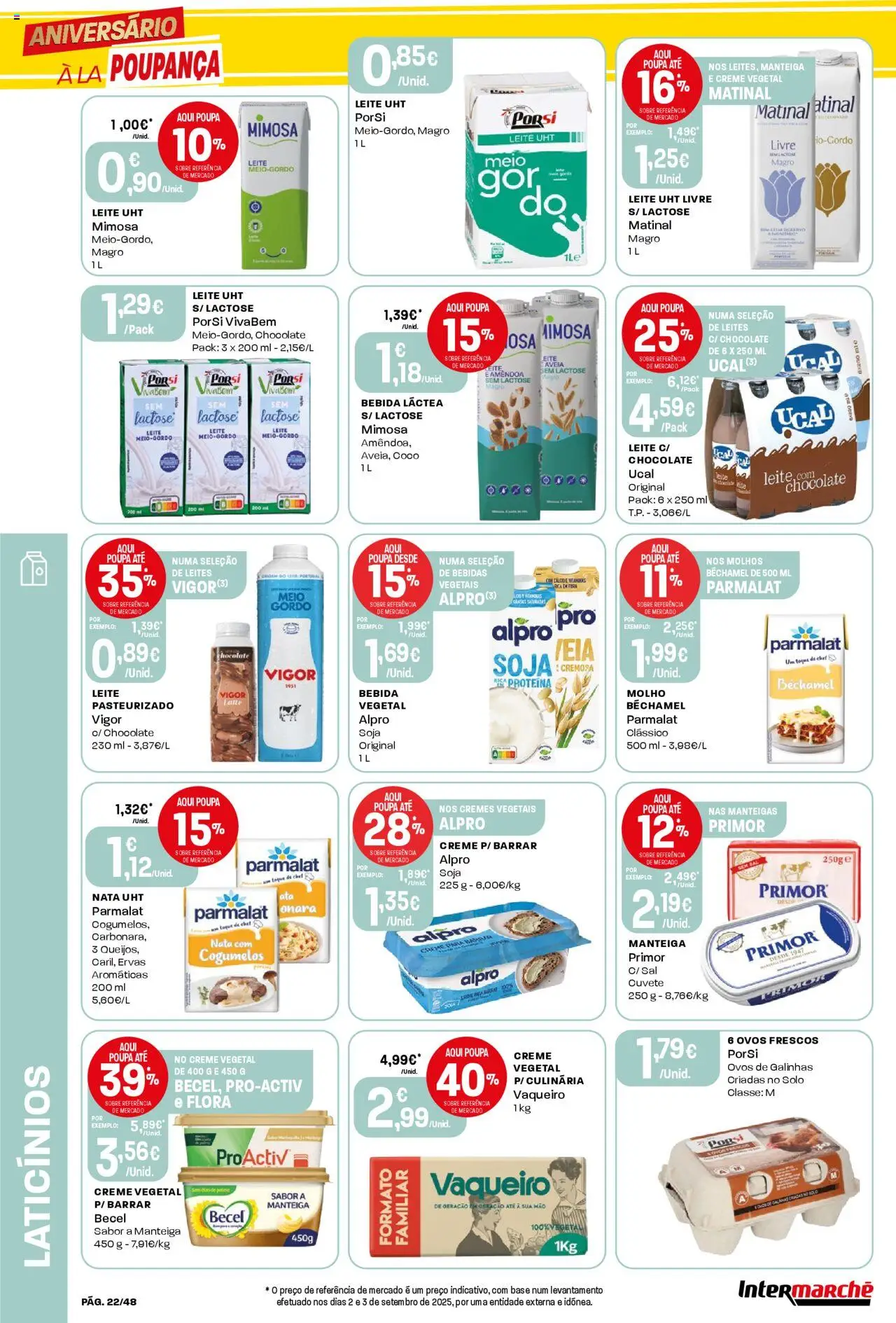 Intermarché folheto │ válido de 16.10.2025 | Página: 22 | Produtos: Sal, Manteiga, Cogumelos, Proteina