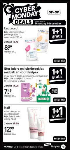 Etos - Folder - Voorbeeld van een folder van Etos, geldig van 01.12.2025 | Pagina: 8 | Producten: Ostyalap, Kan, Crème