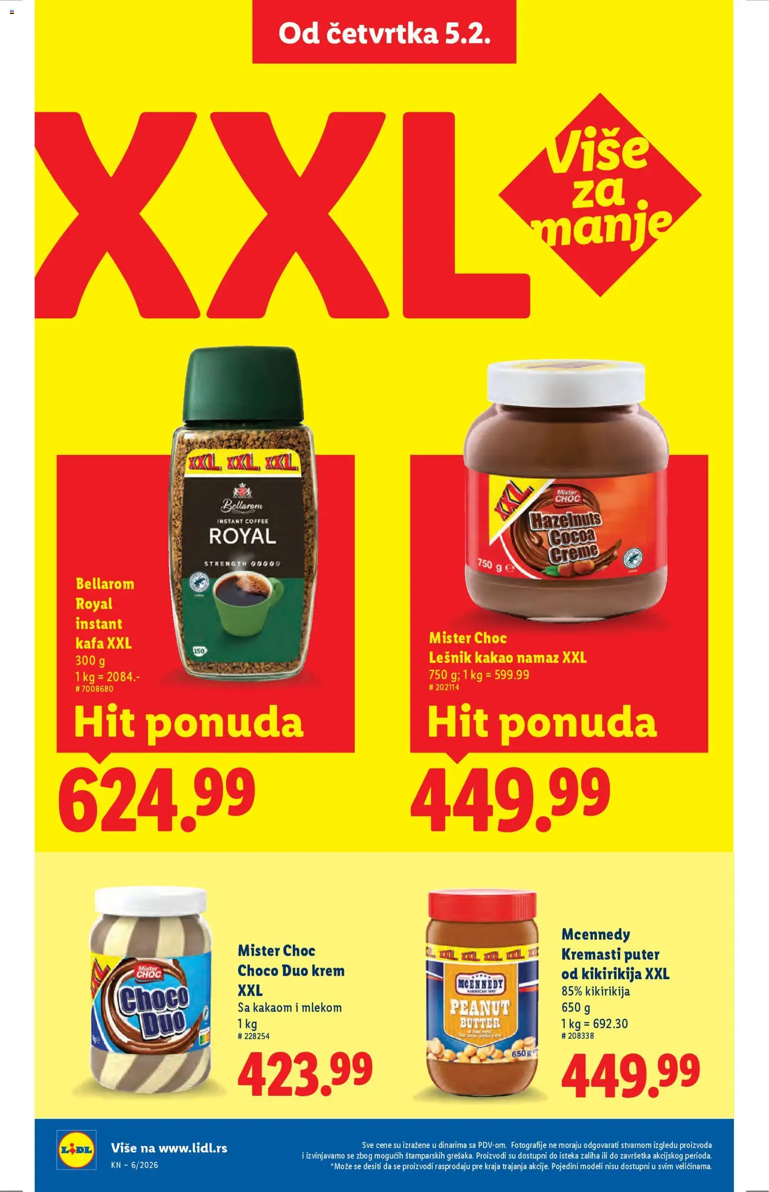Lidl katalog - važi od 05.02.2026 | Strana: 40 | Proizvode: Instant kafa, Lešnik, Puter, Kafa