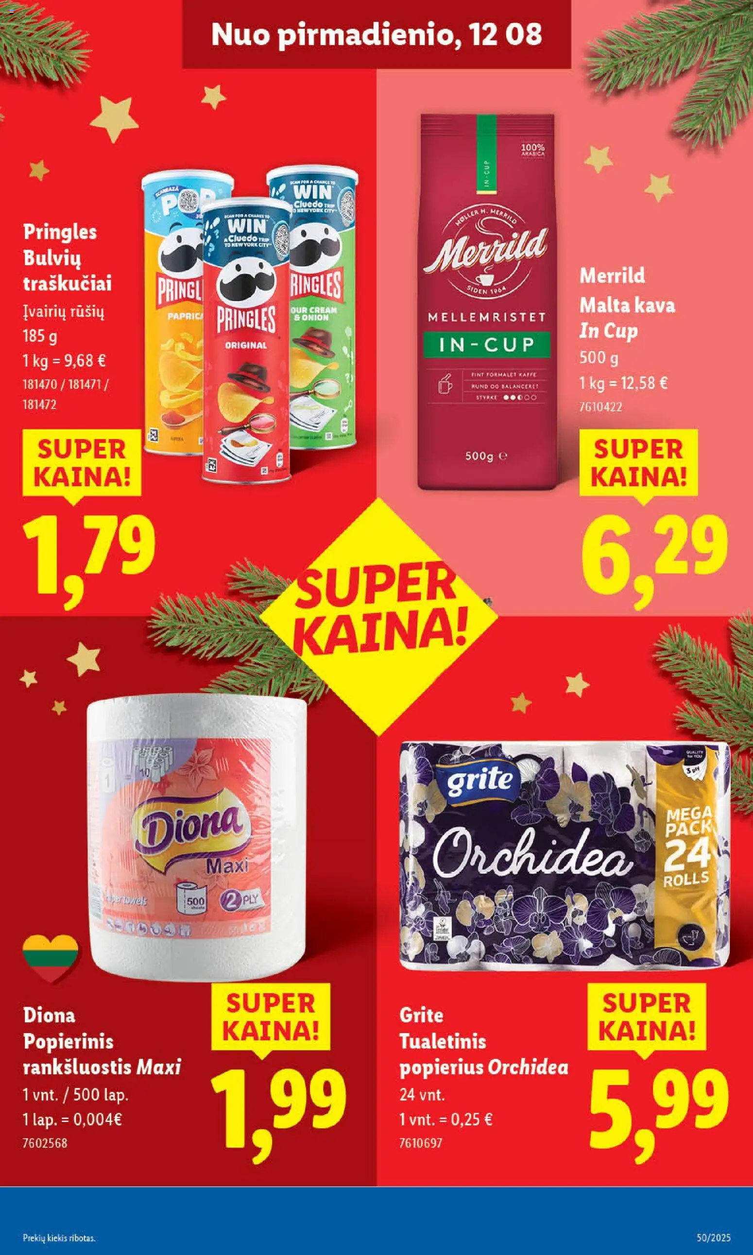 LIDL akcijos nuo 08.12.2025 | Puslapis: 23 | Prekių: Rankšluostis, Kava, Traškučiai