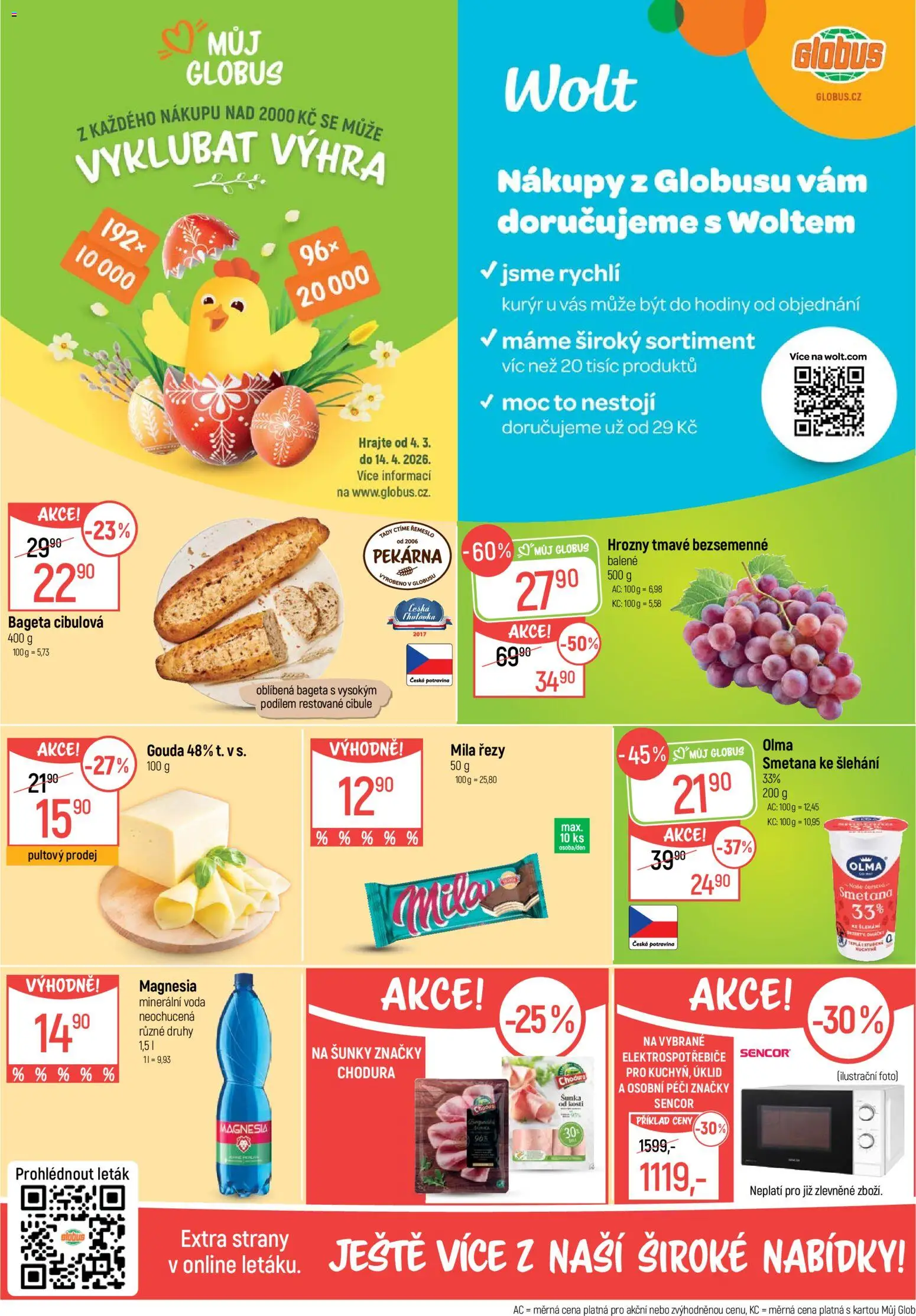 Globus leták - Trmice od 01.04.2026 | Strana: 2 | Produkty: Globus, Magnesia, Minerální voda, Hrozny