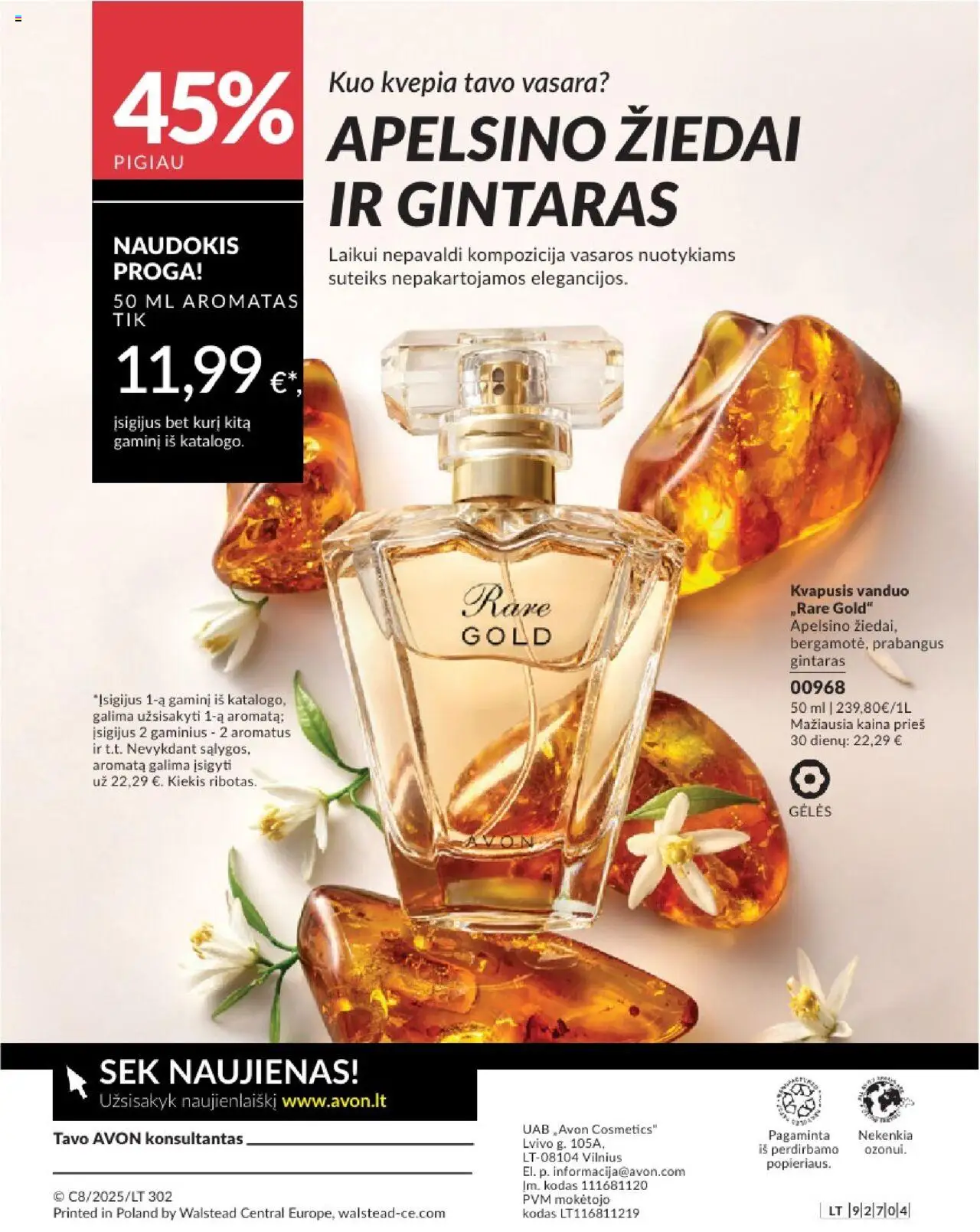 AVON - Leidinys│galioja nuo 01.08.2025 | Puslapis: 196 | Prekių: Kvapusis vanduo
