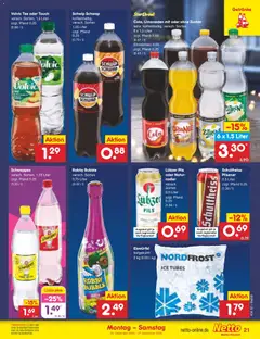 Netto Marken-Discount Prospekt 	 ab 22.12.2025 gültig | Seite: 21 | Produkte: Cola, Pils, Schweppes, Tee