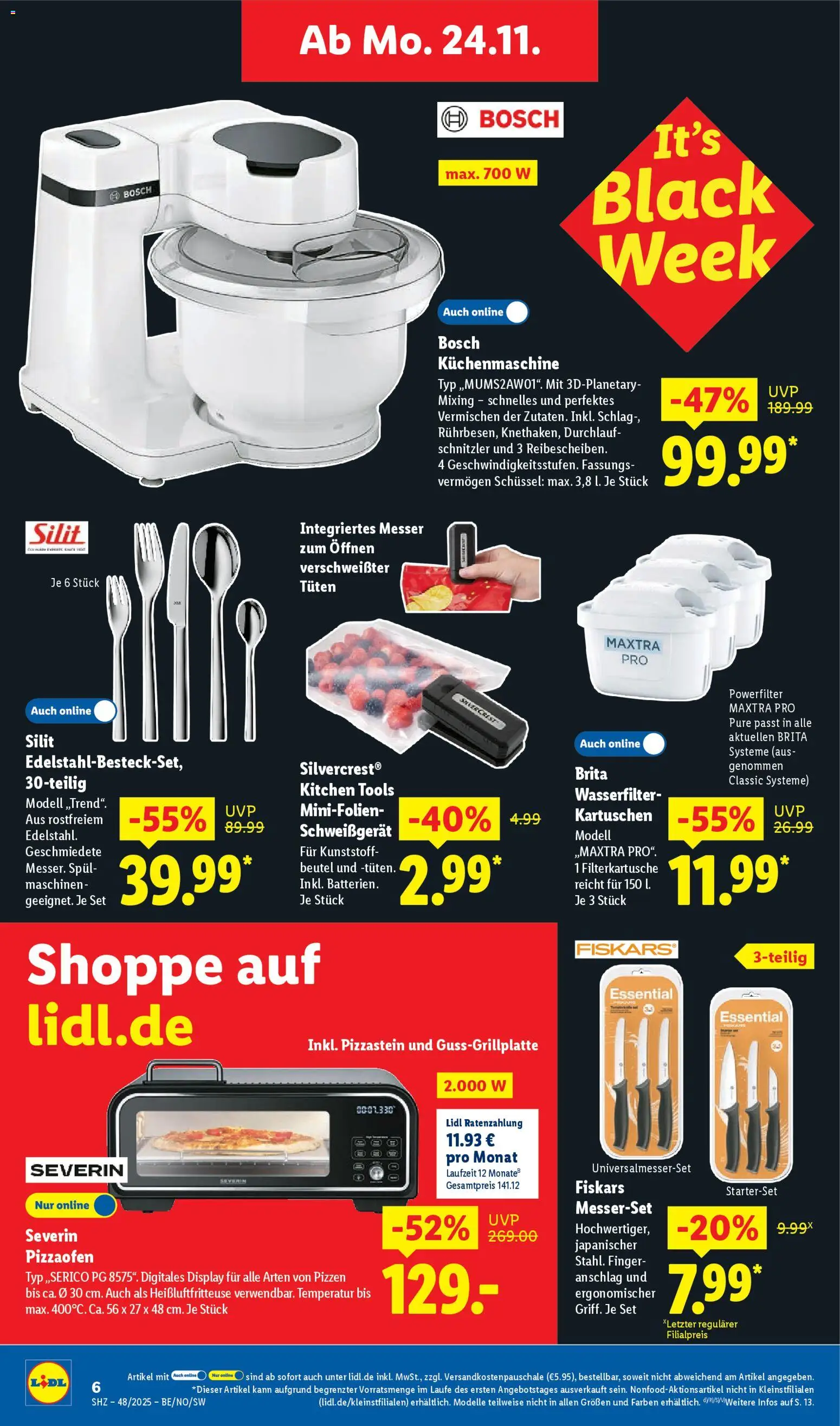 Lidl Prospekt Holzminden – gültig ab 24.11.2025 | Seite: 6 | Produkte: Bosch, Heißluftfritteuse