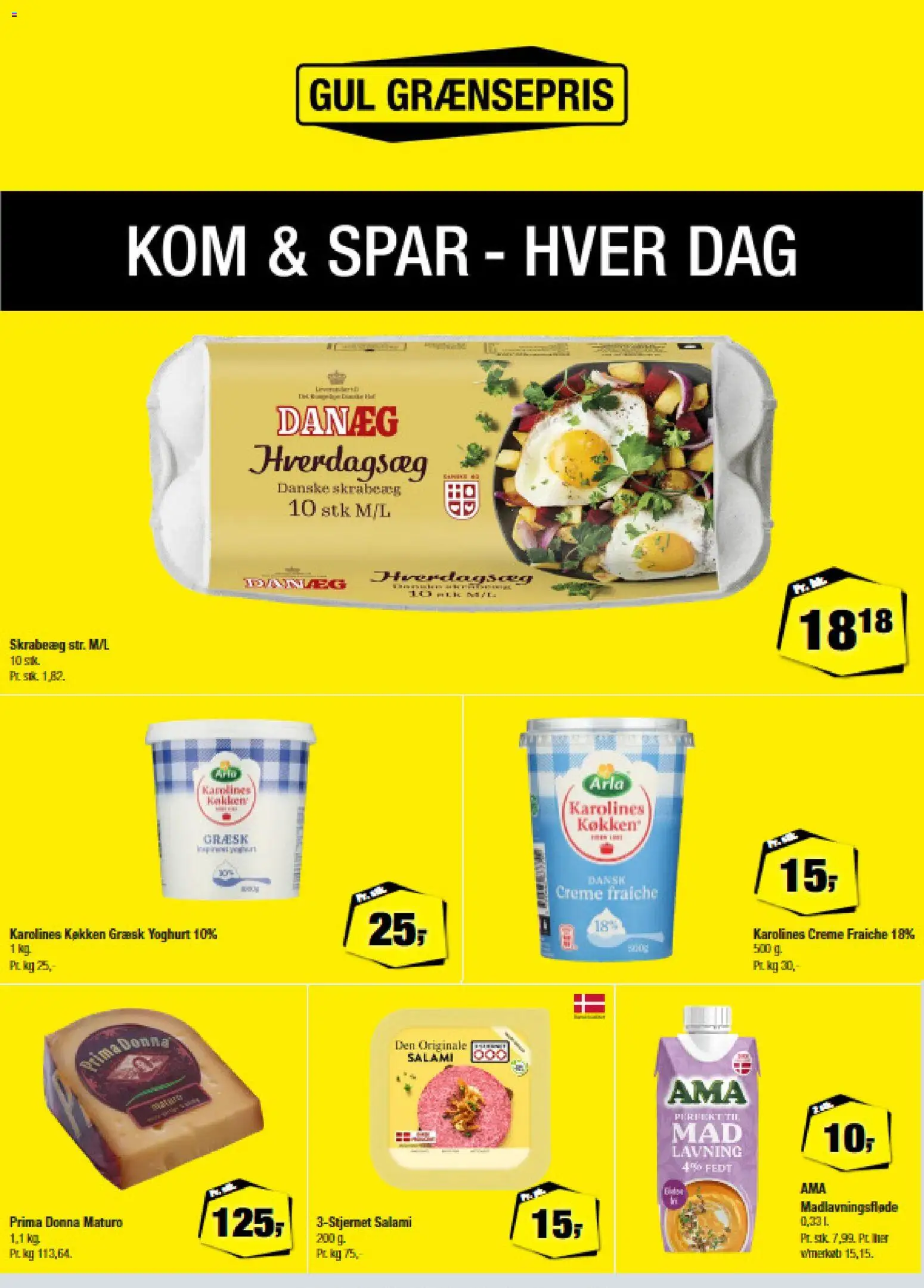 Calle tilbudsavis – gyldig fra 08.04.2026 | Side: 3 | Produkter: Yoghurt, Creme, Salami, Creme fraiche