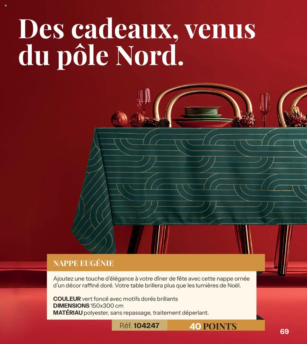 {H1} | Page: 69 | Produits: Table, Nappe