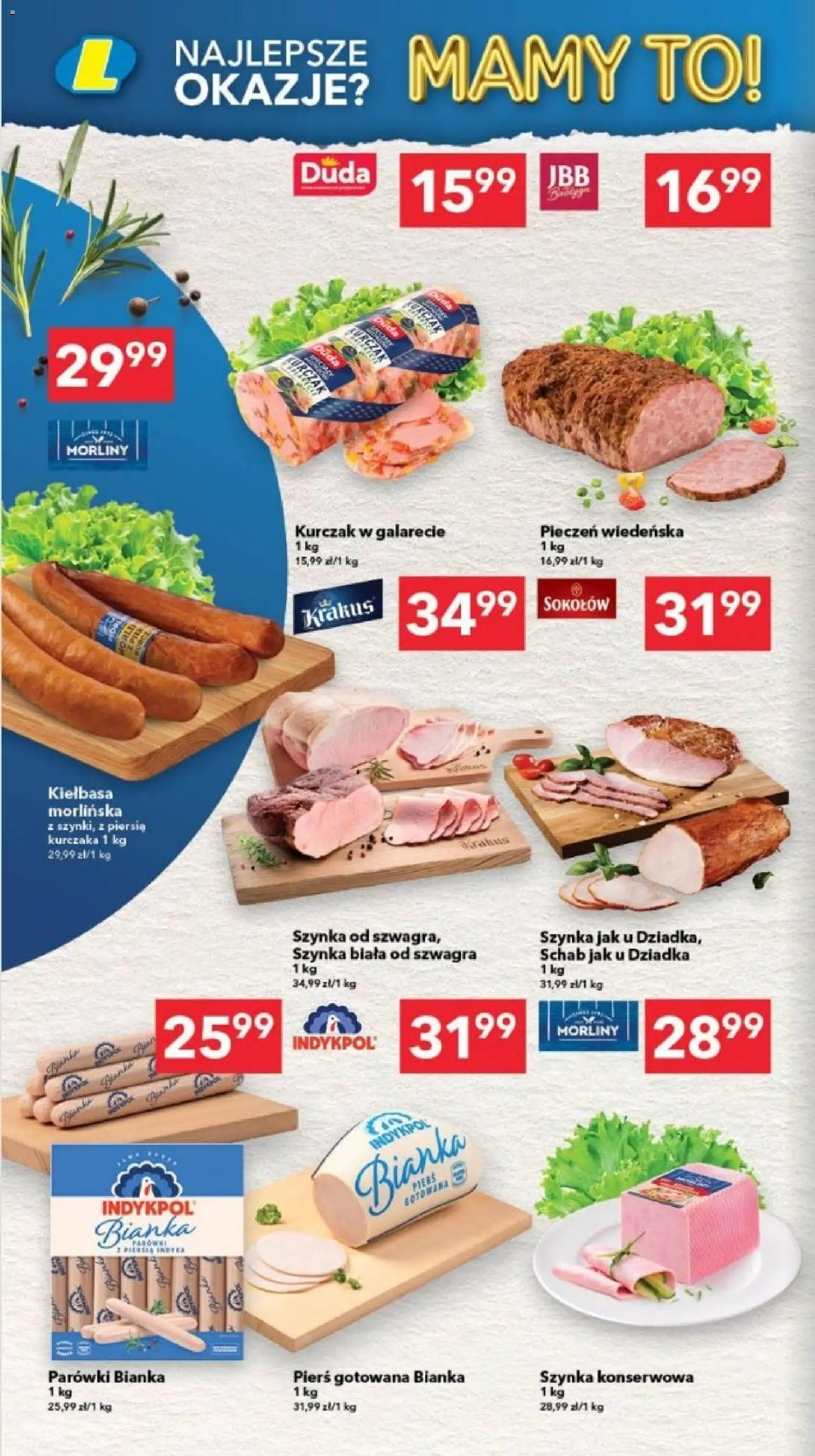 Lewiatan gazetka - Szczecin od 29.01.2026 | Strona: 2 | Produkty: Kiełbasa, Kurczak, Schab, Parówki