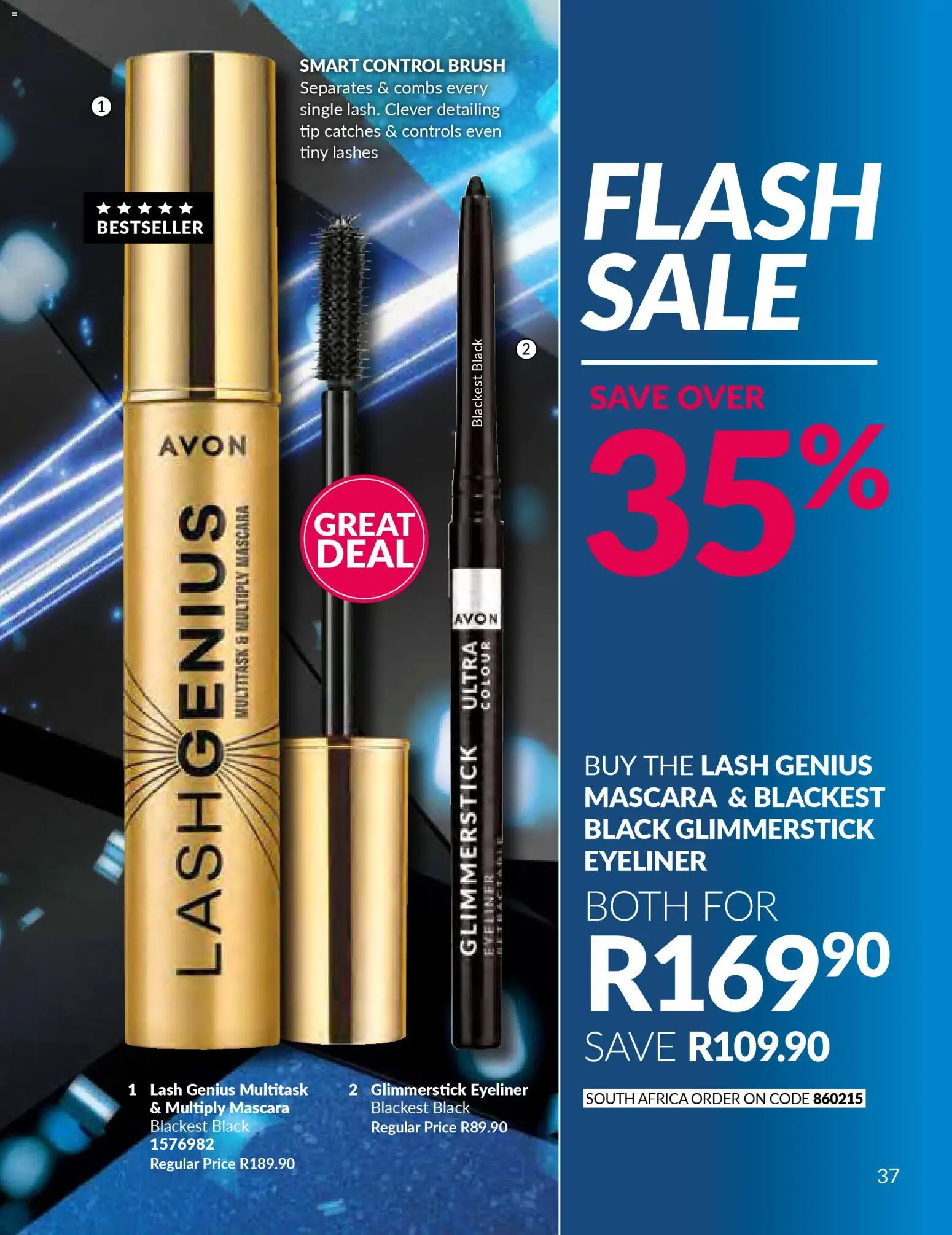 New Avon catalogue – valid from 01.12.2025 | Page: 37 | Products: Brush, Mascara, Eyeliner