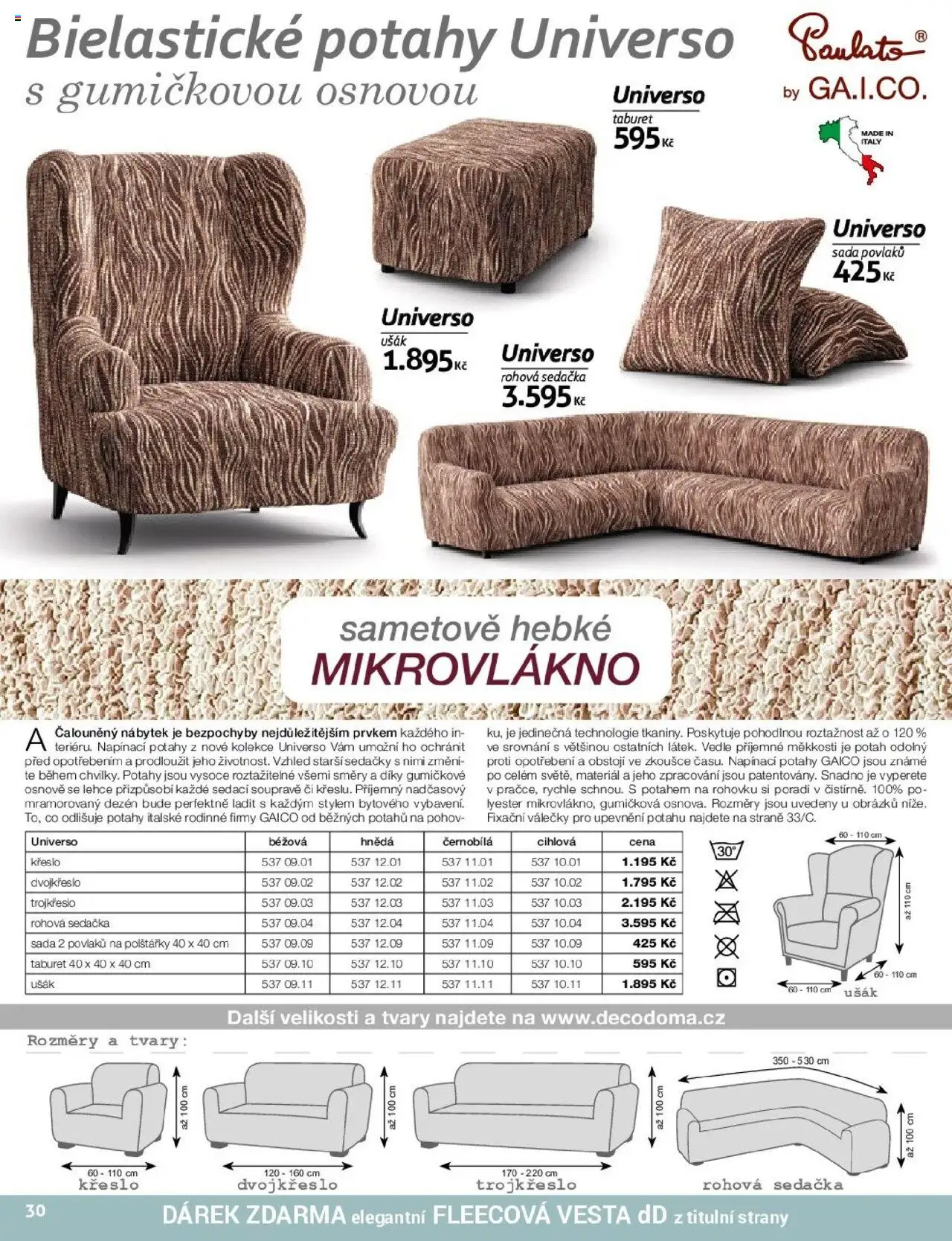 Decodoma katalog Podzim 2025 od 25.08.2025 | Strana: 30 | Produkty: Vesta, Taburet, Nábytek, Sedačka
