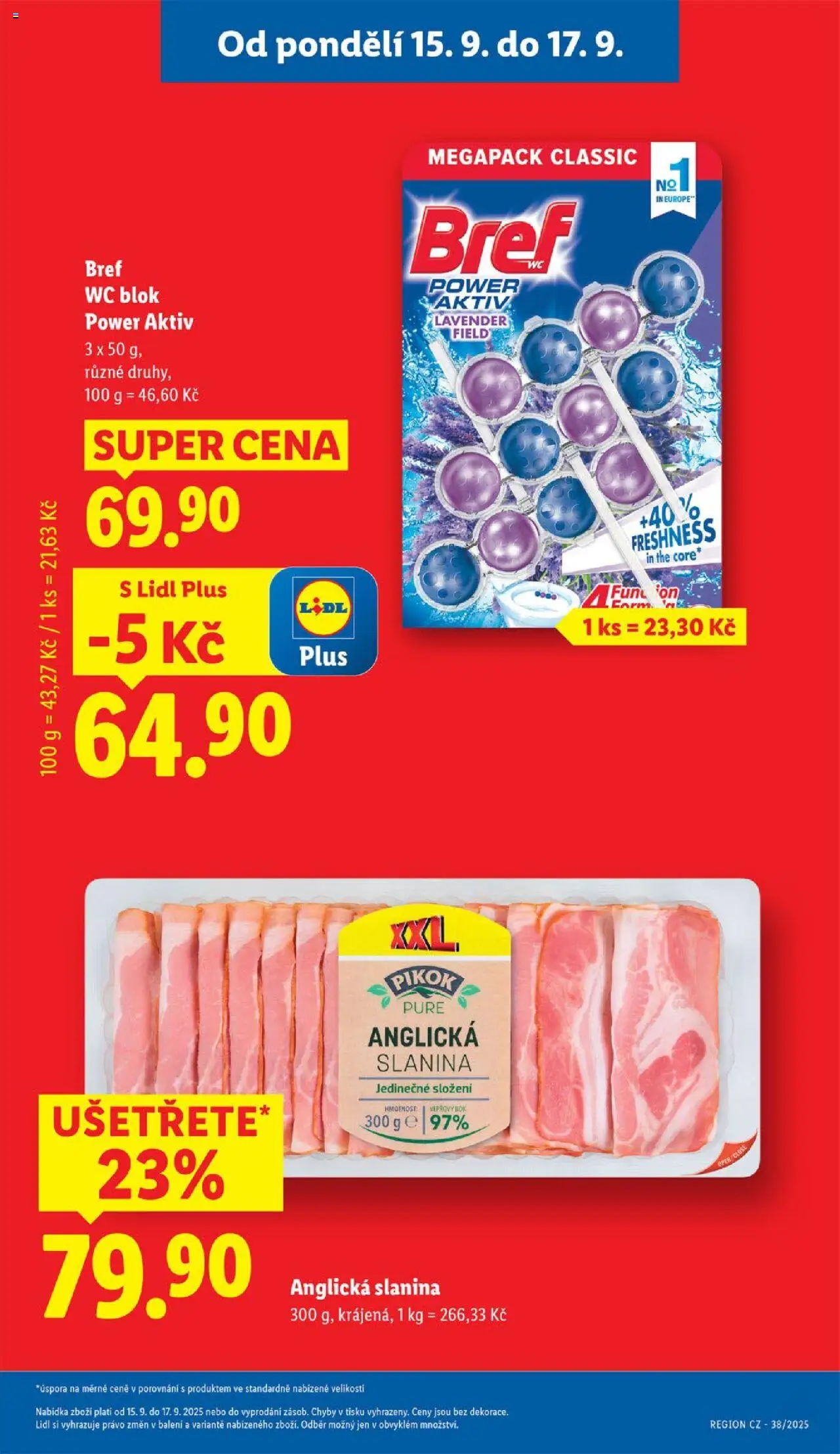 Lidl leták od 15.09.2025 | Strana: 5 | Produkty: Wc blok, Blok, Wc, Pikok