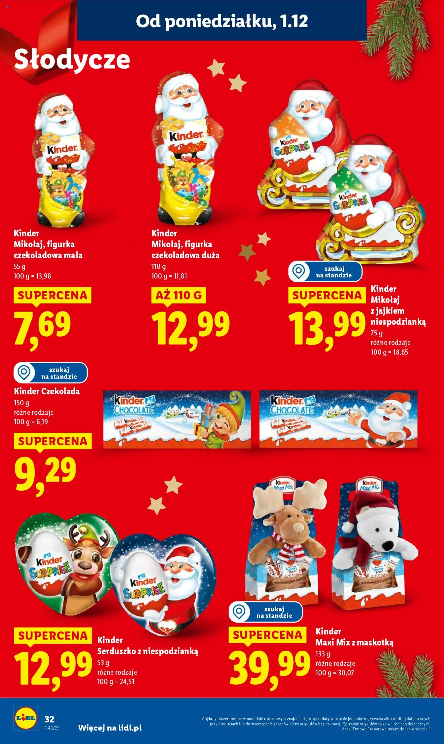 Lidl Gazetka od 01.12.2025 | Strona: 34 | Produkty: Słodycze, Czekoladowa, Czekolada