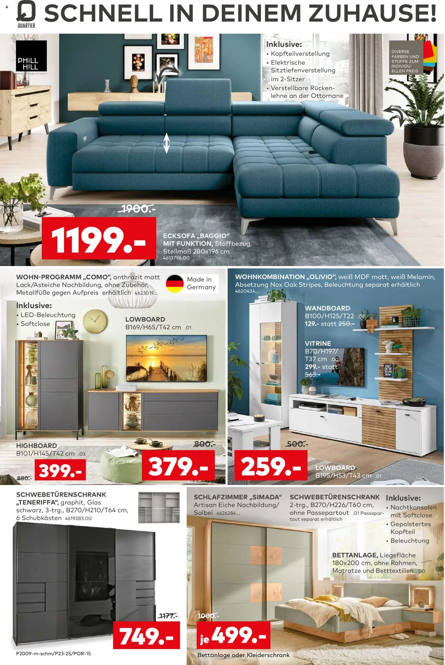 Porta! Prospekt Vorweihnachtszeit Aachen – gültig ab 01.12.2025 | Seite: 10 | Produkte: Ecksofa, Lowboard, Wandboard, Matratze