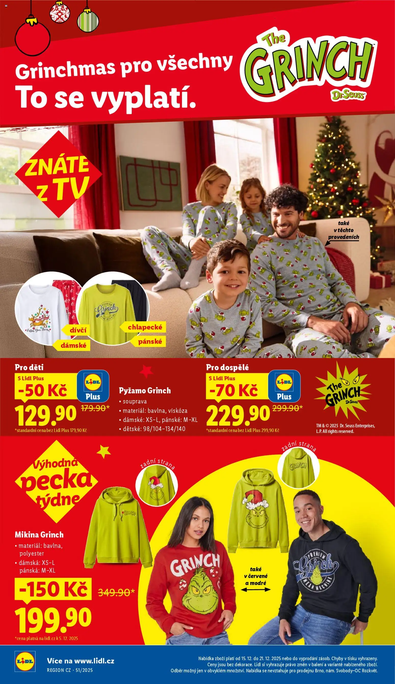 Lidl leták od 15.12.2025 | Strana: 38 | Produkty: Mikina, Pyžamo, Tv