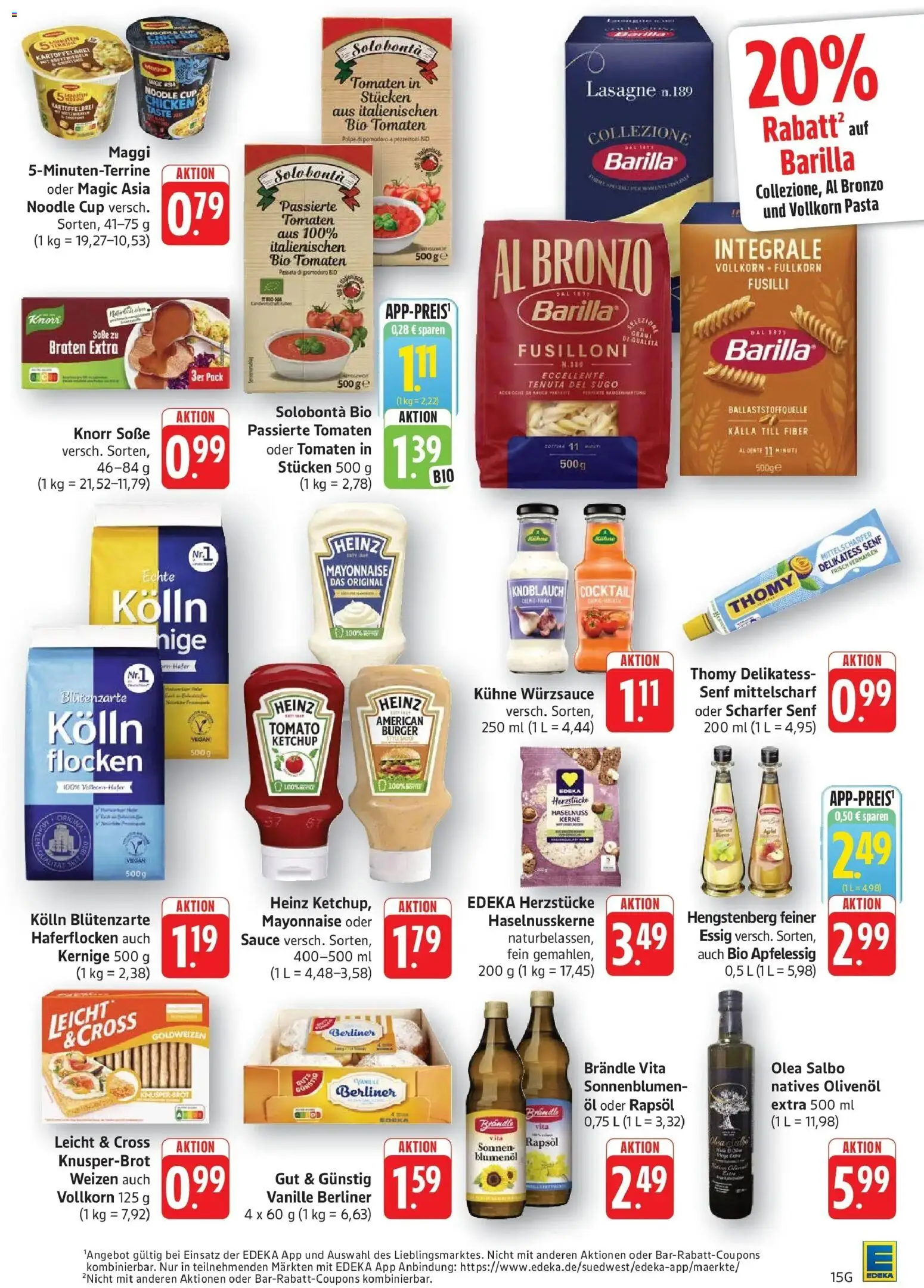 E center Prospekt Göppingen	 – gültig ab 05.04.2026 | Seite: 15 | Produkte: Maggi, Barilla, Essig, Knoblauch