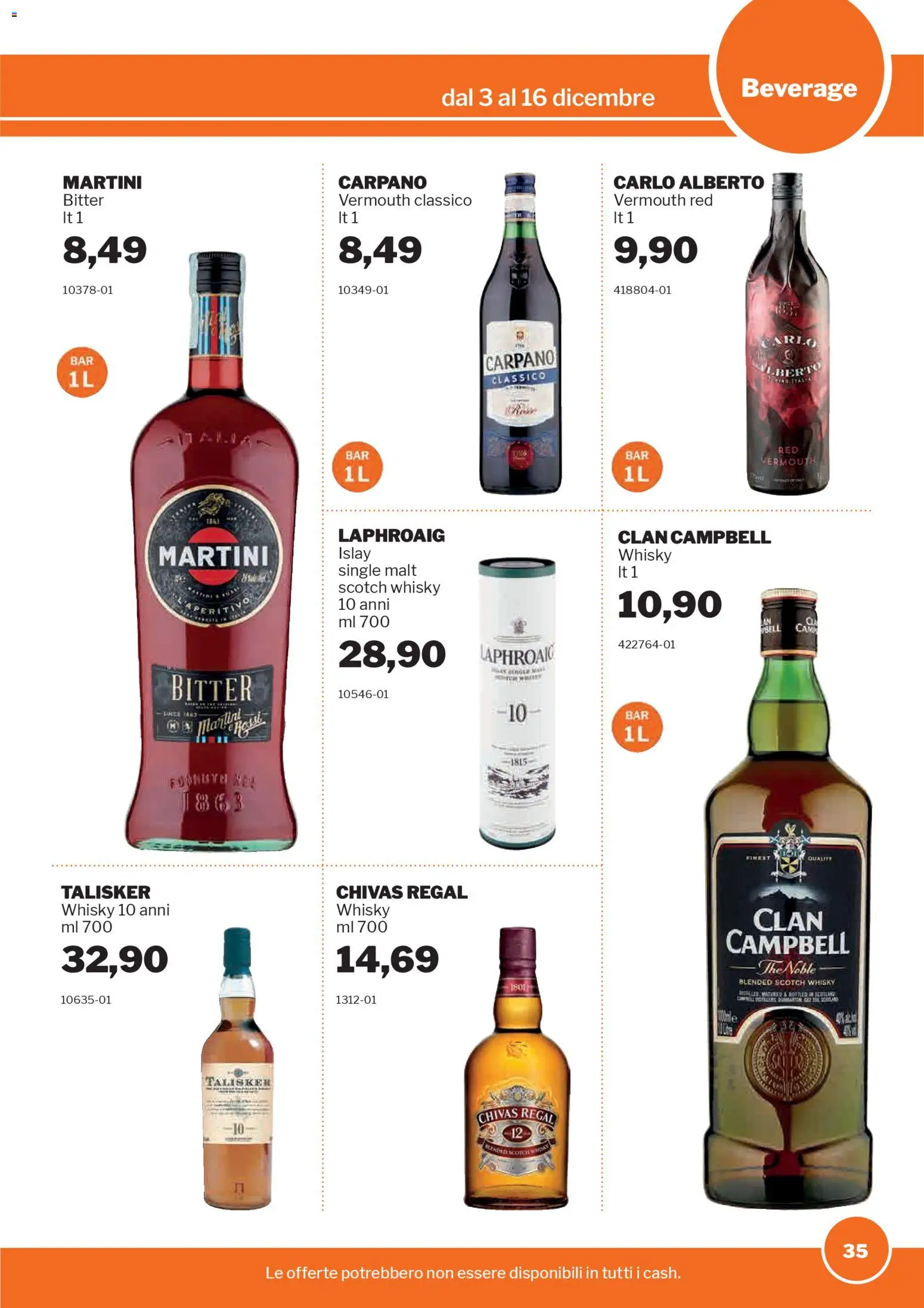 Volantino Sogegross del 03.12.2025 | Pagina: 35 | Prodotti: Whisky, The